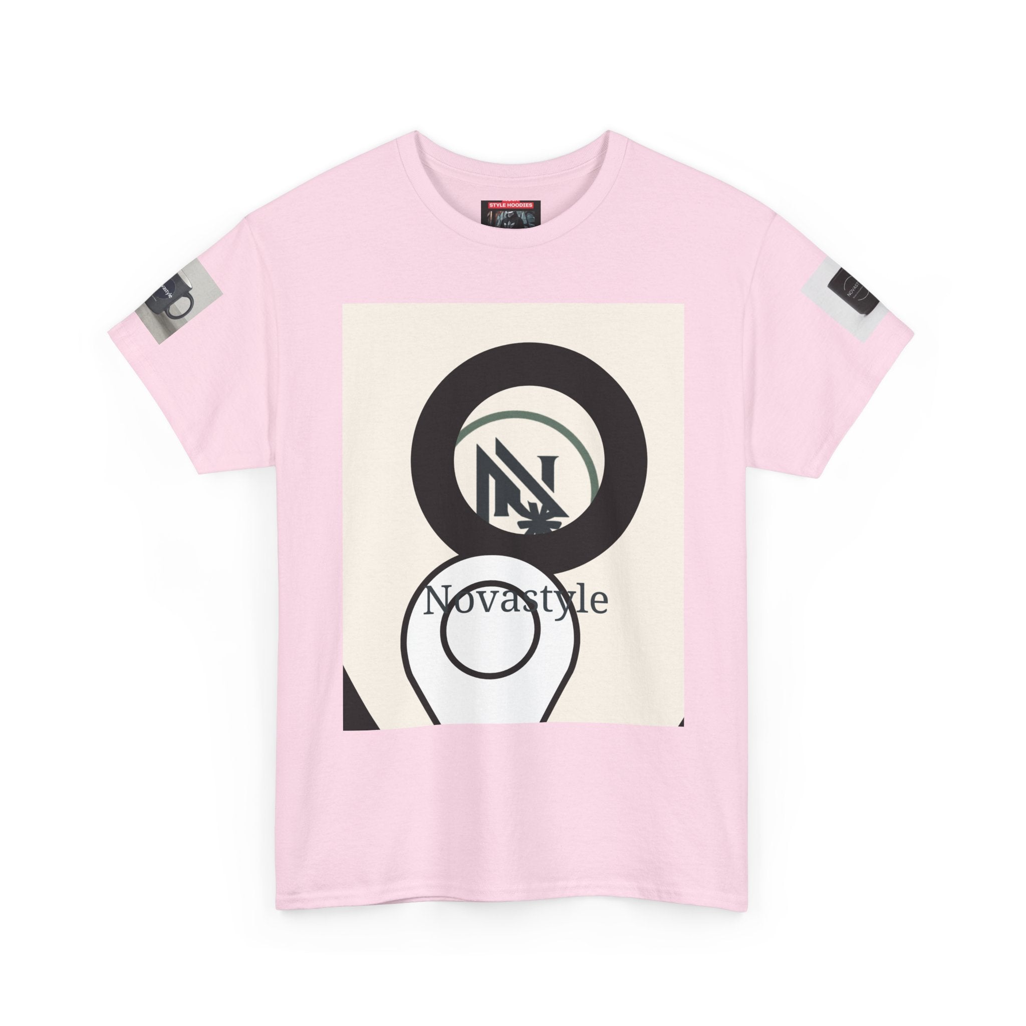 Graphic Tee — Novastyle Minimal Logo & Poster Print T-Shirt