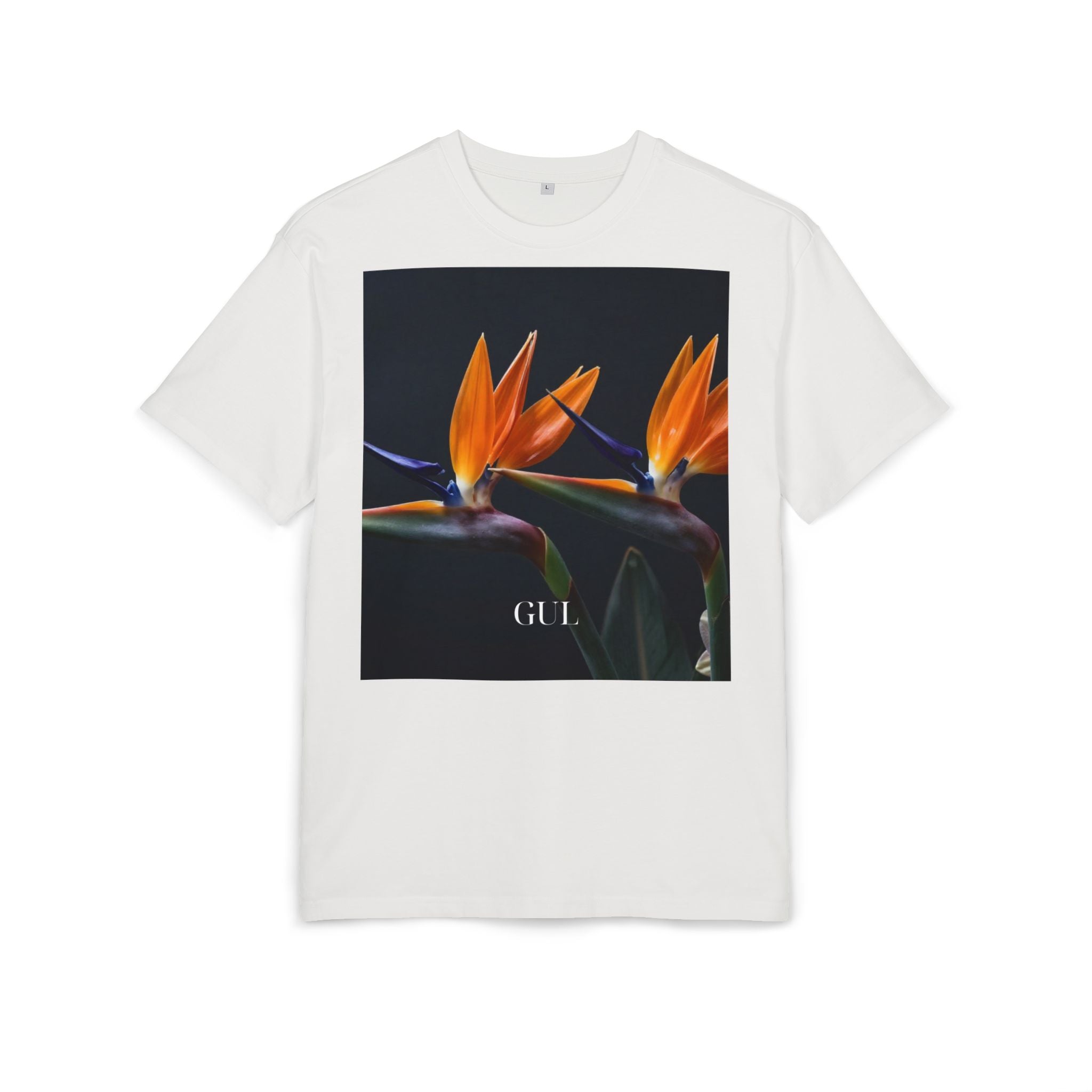 Floral & Nightscape Graphic Tee — Bird of Paradise Photo Print