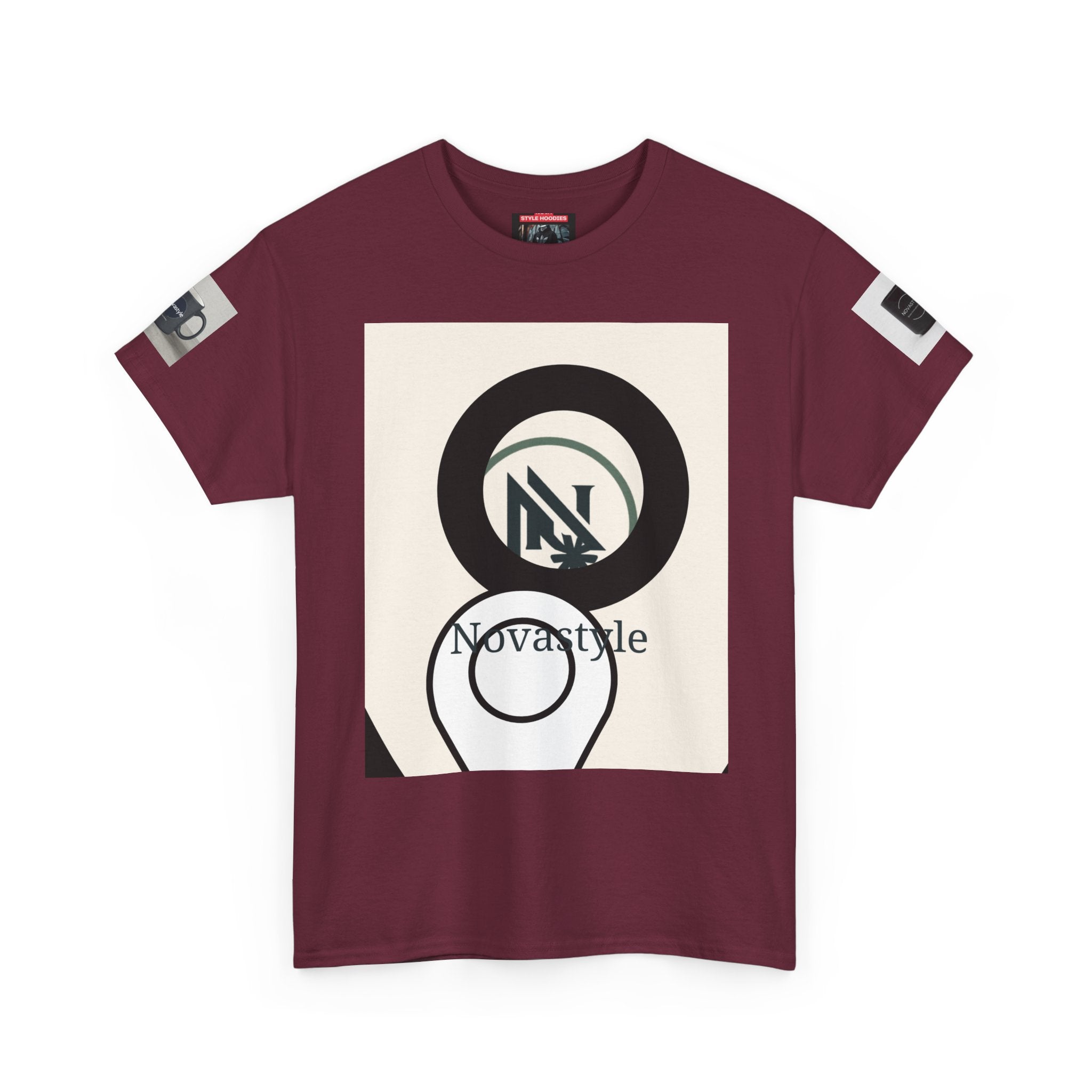 Graphic Tee — Novastyle Minimal Logo & Poster Print T-Shirt