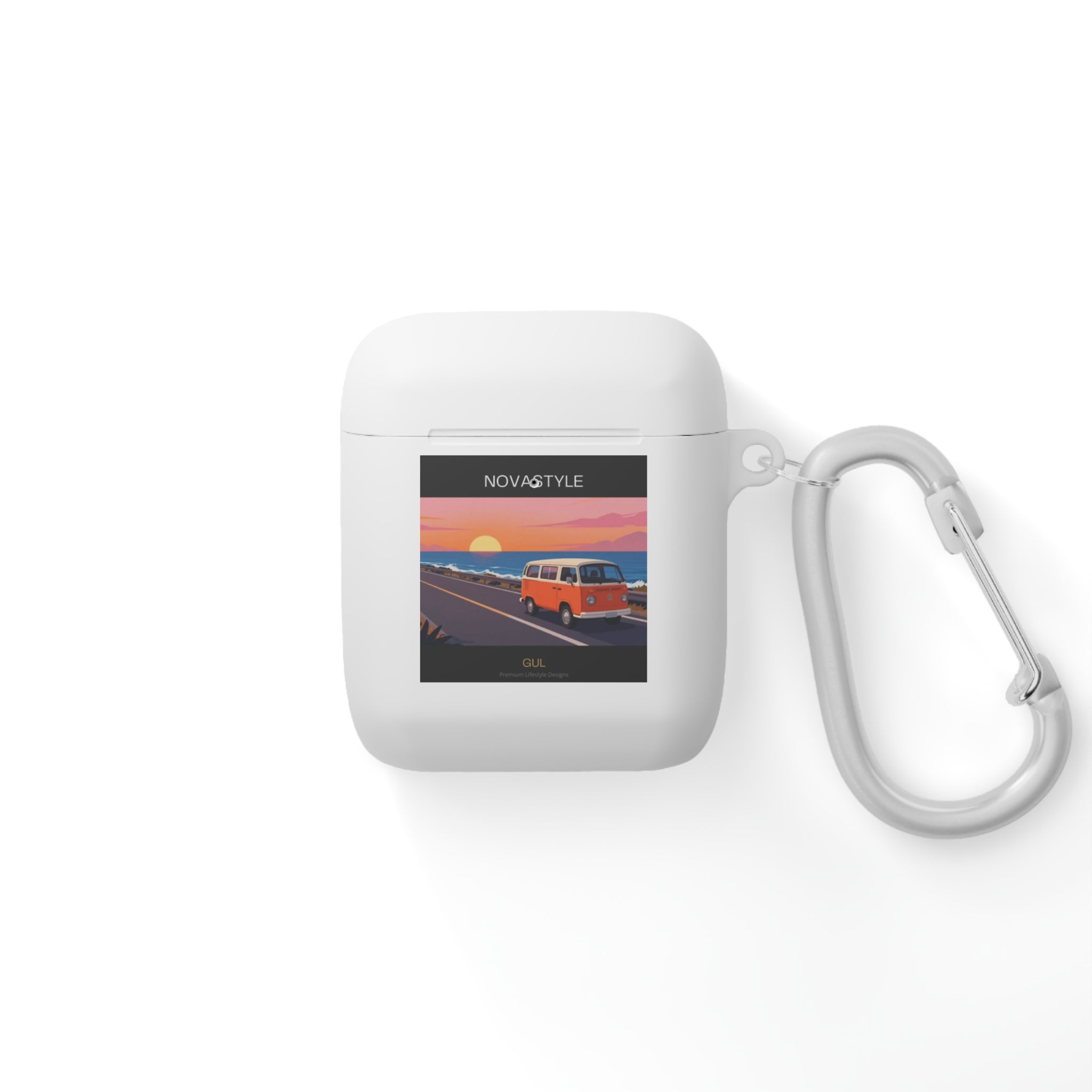 AirPods Case — Retro Sunset Van & Forest Deer Prints