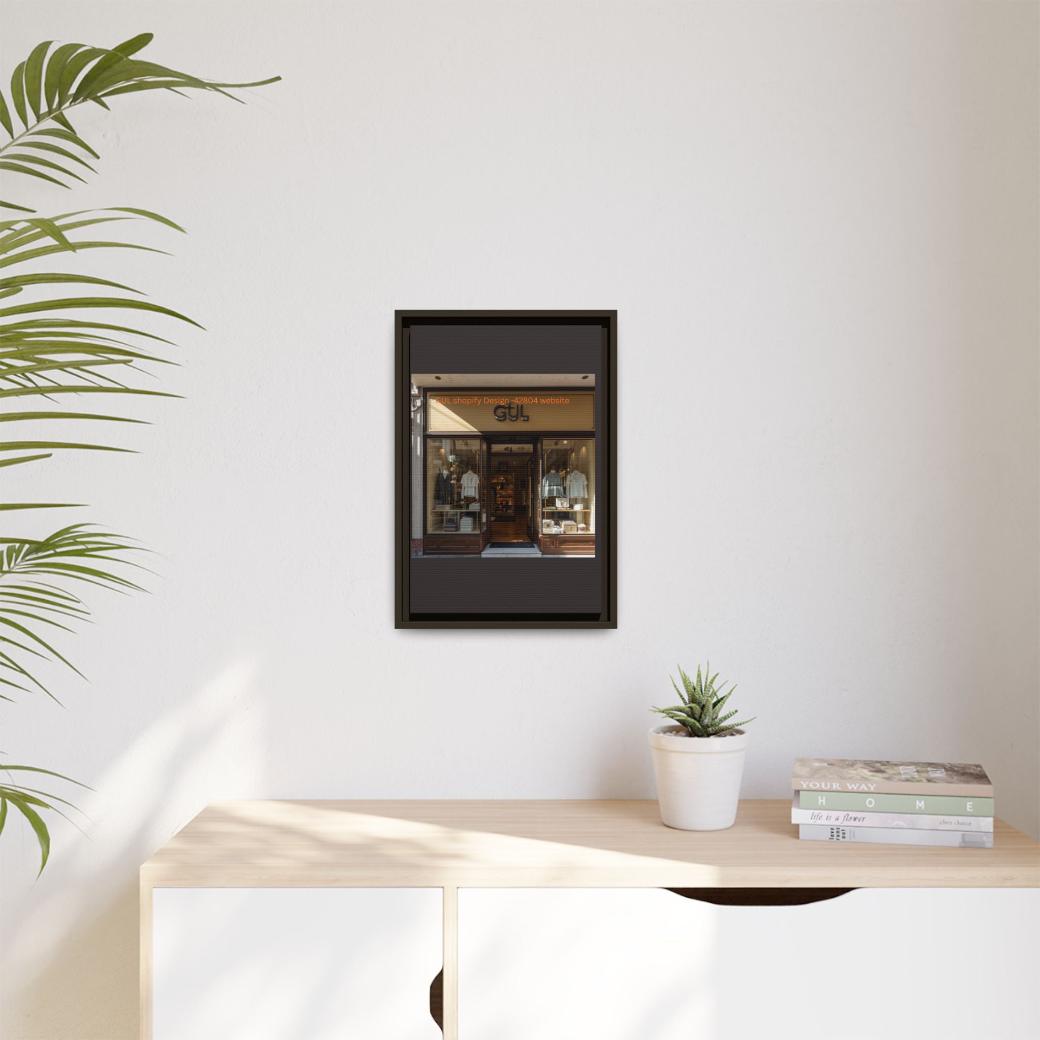 Framed Matte Canvas Print — Boutique Shopfront Photography