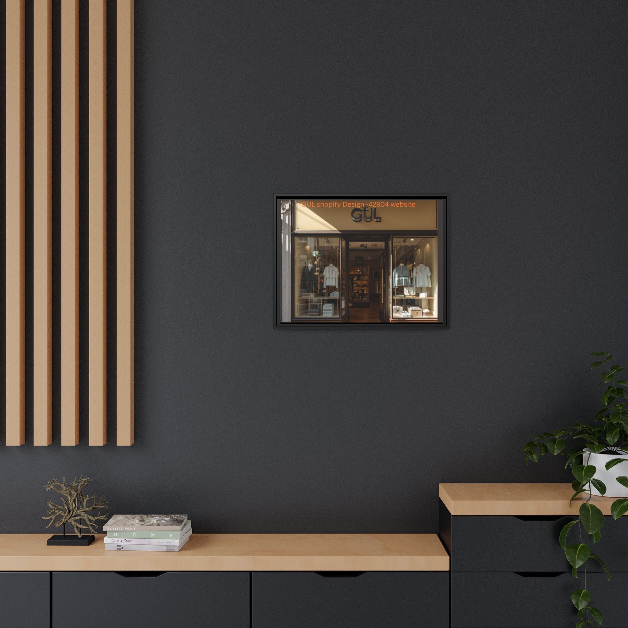 Framed Matte Canvas Print — Boutique Shopfront Photography
