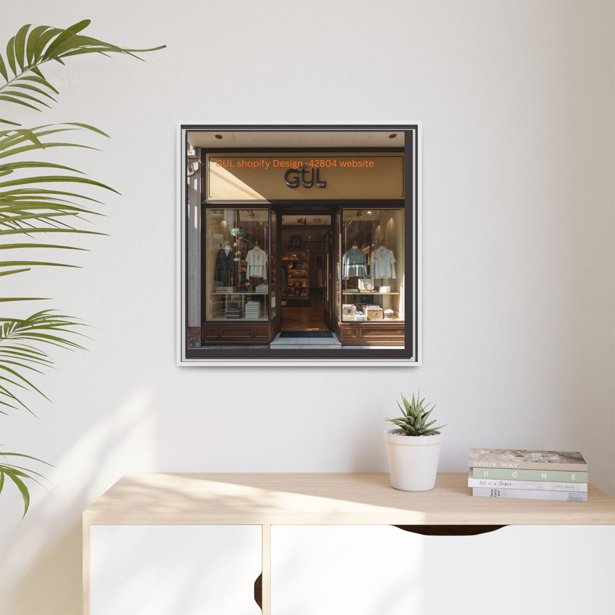 Framed Matte Canvas Print — Boutique Shopfront Photography