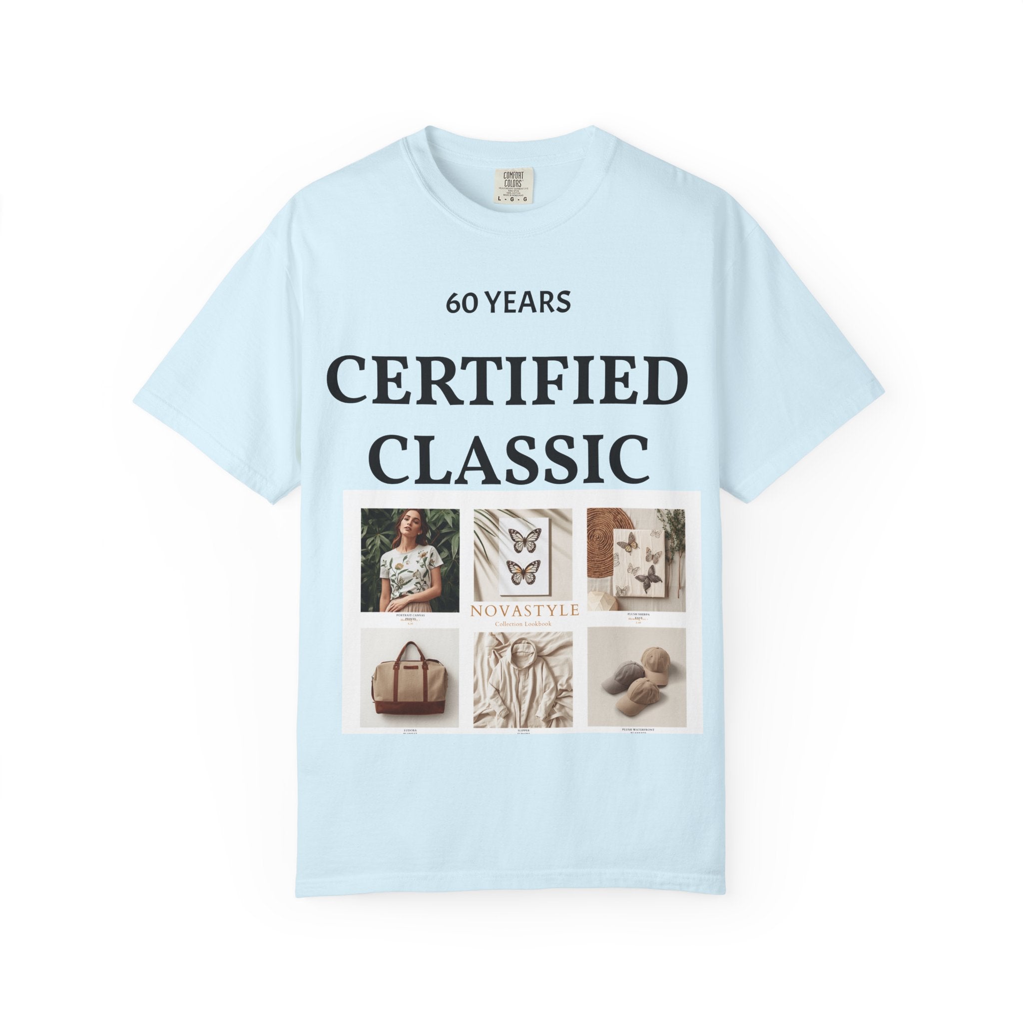 Certified Classic 60 Years T-Shirt – Vintage Collage Home & Lifestyle Tee