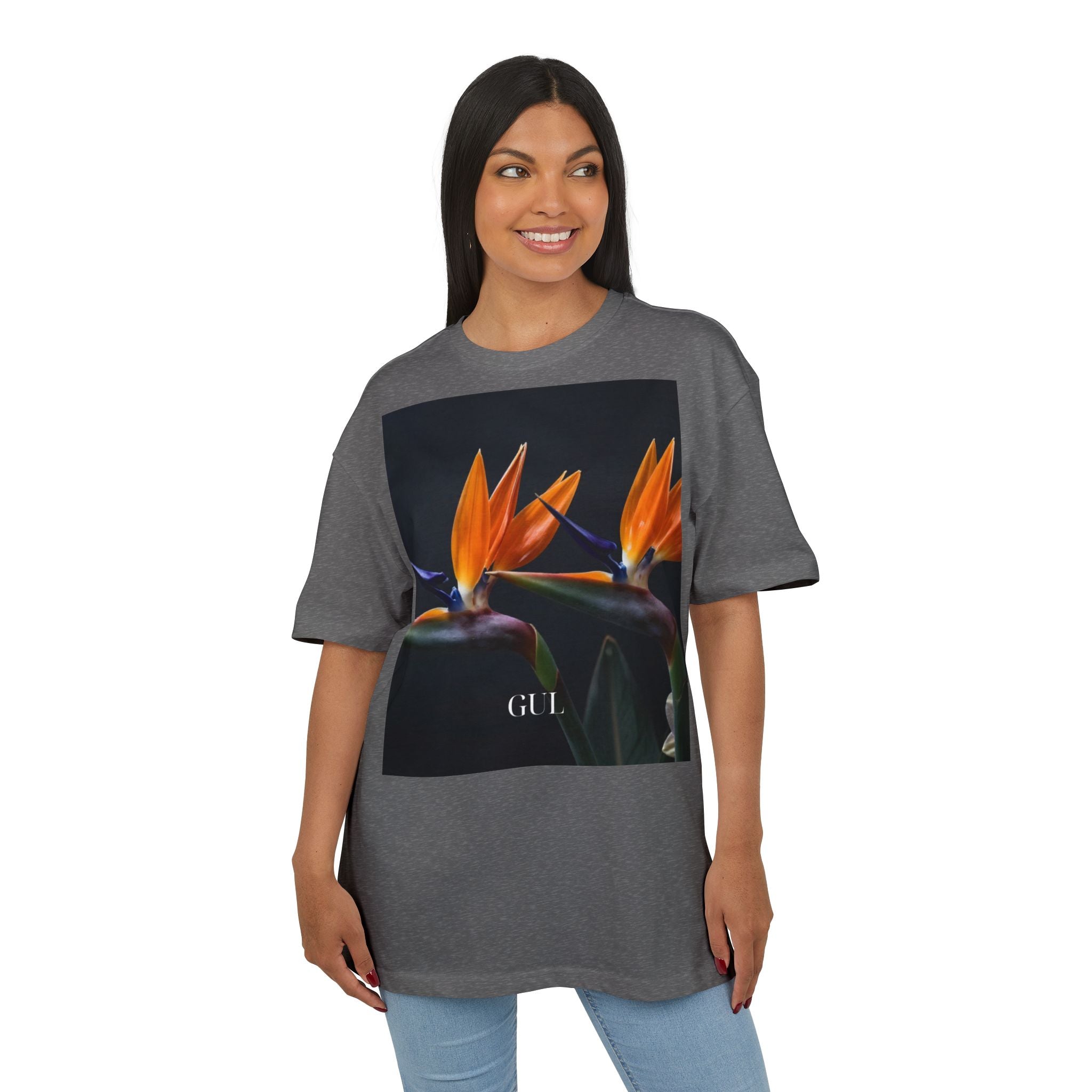 Floral & Nightscape Graphic Tee — Bird of Paradise Photo Print