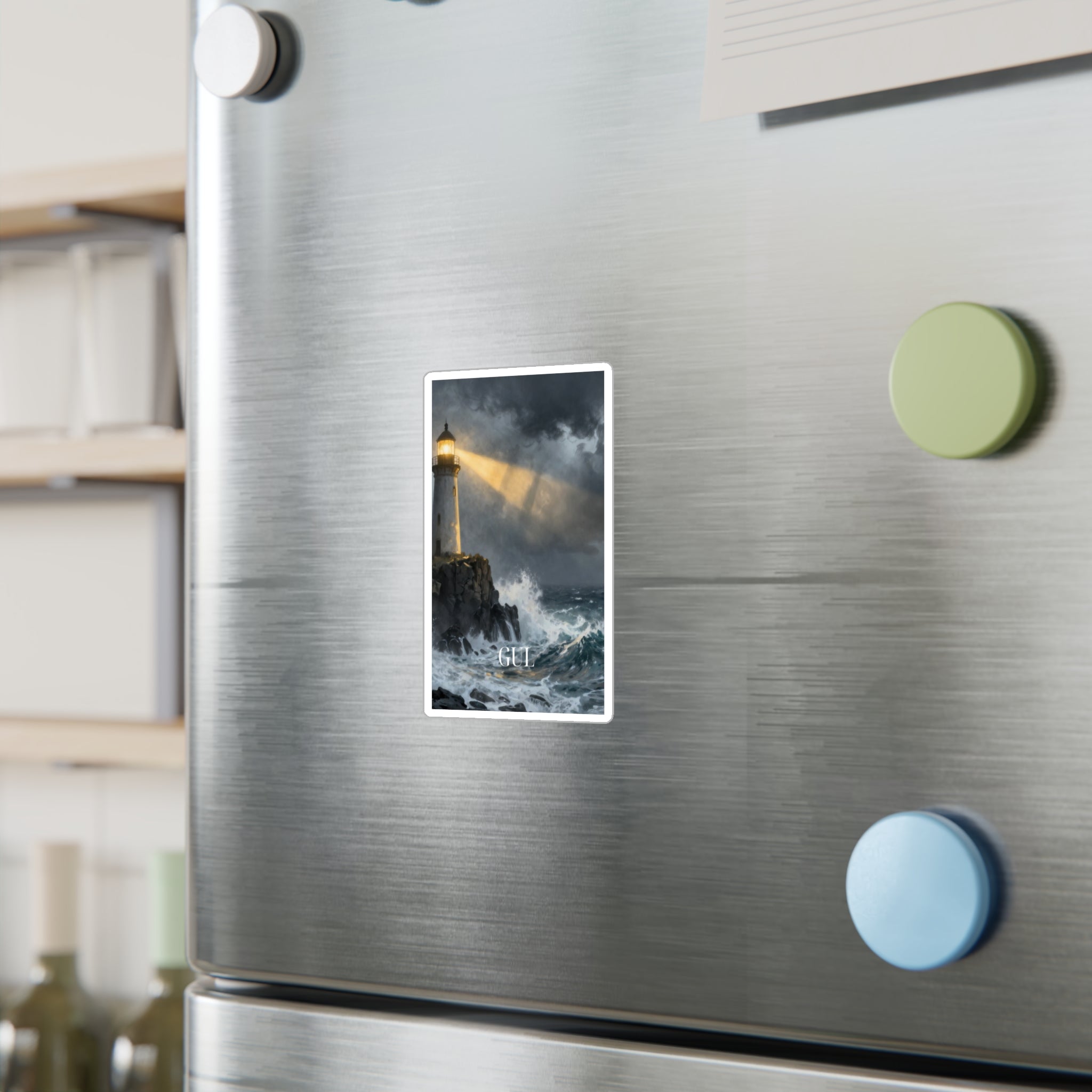 Lighthouse Storm Vinyl Sticker — &
