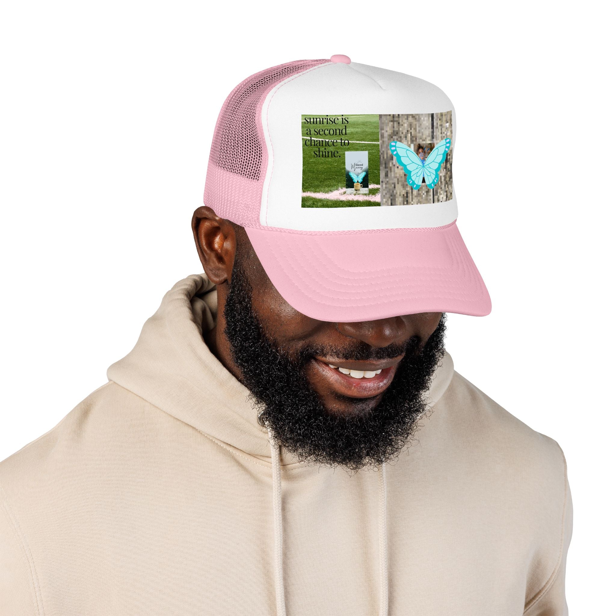 Butterfly Memorial Trucker Hat — In Loving Memory Grave Marker Cap