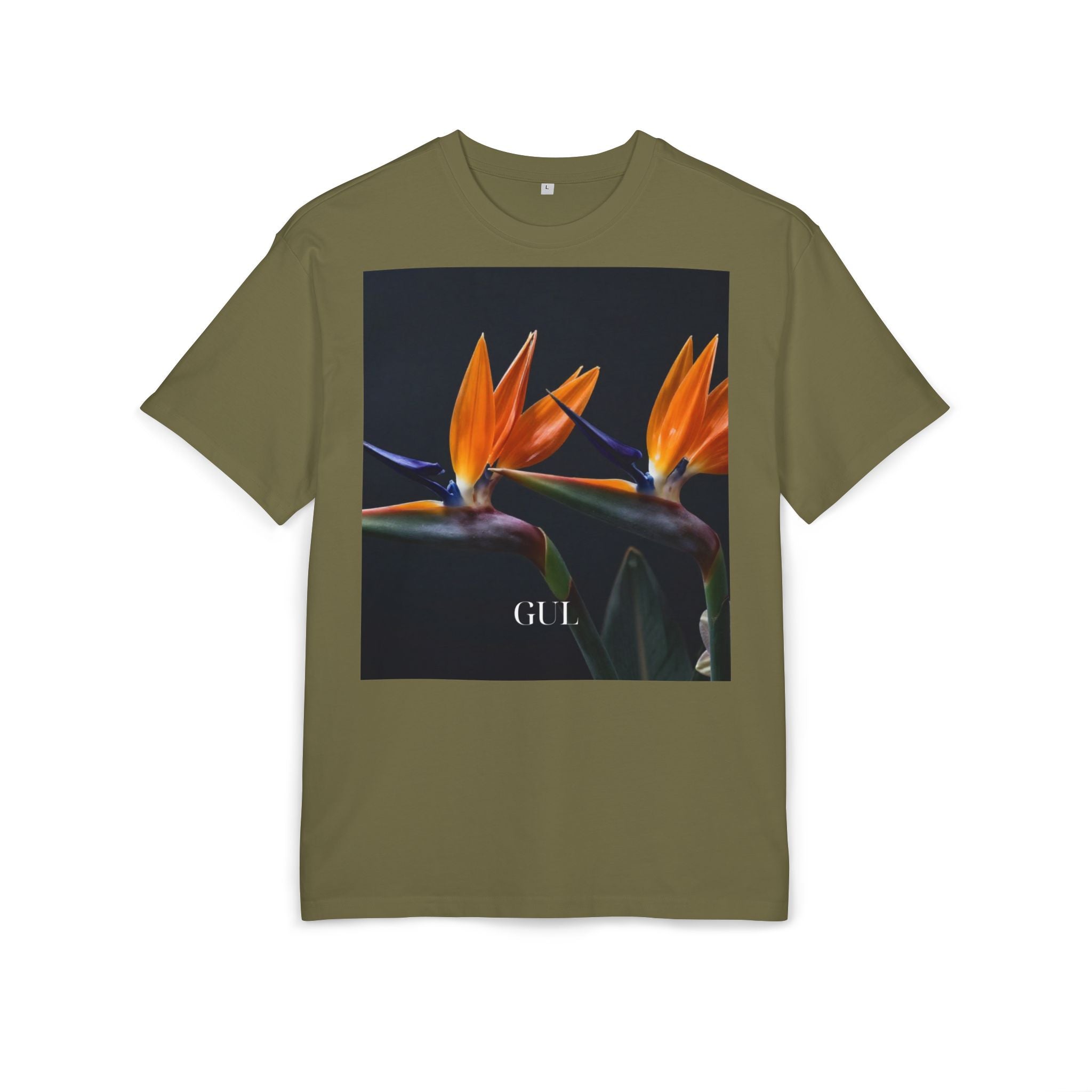 Floral & Nightscape Graphic Tee — Bird of Paradise Photo Print