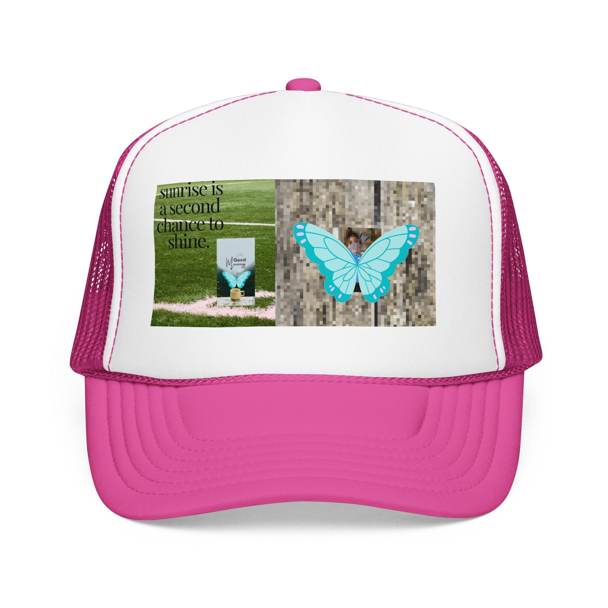 Butterfly Memorial Trucker Hat — In Loving Memory Grave Marker Cap