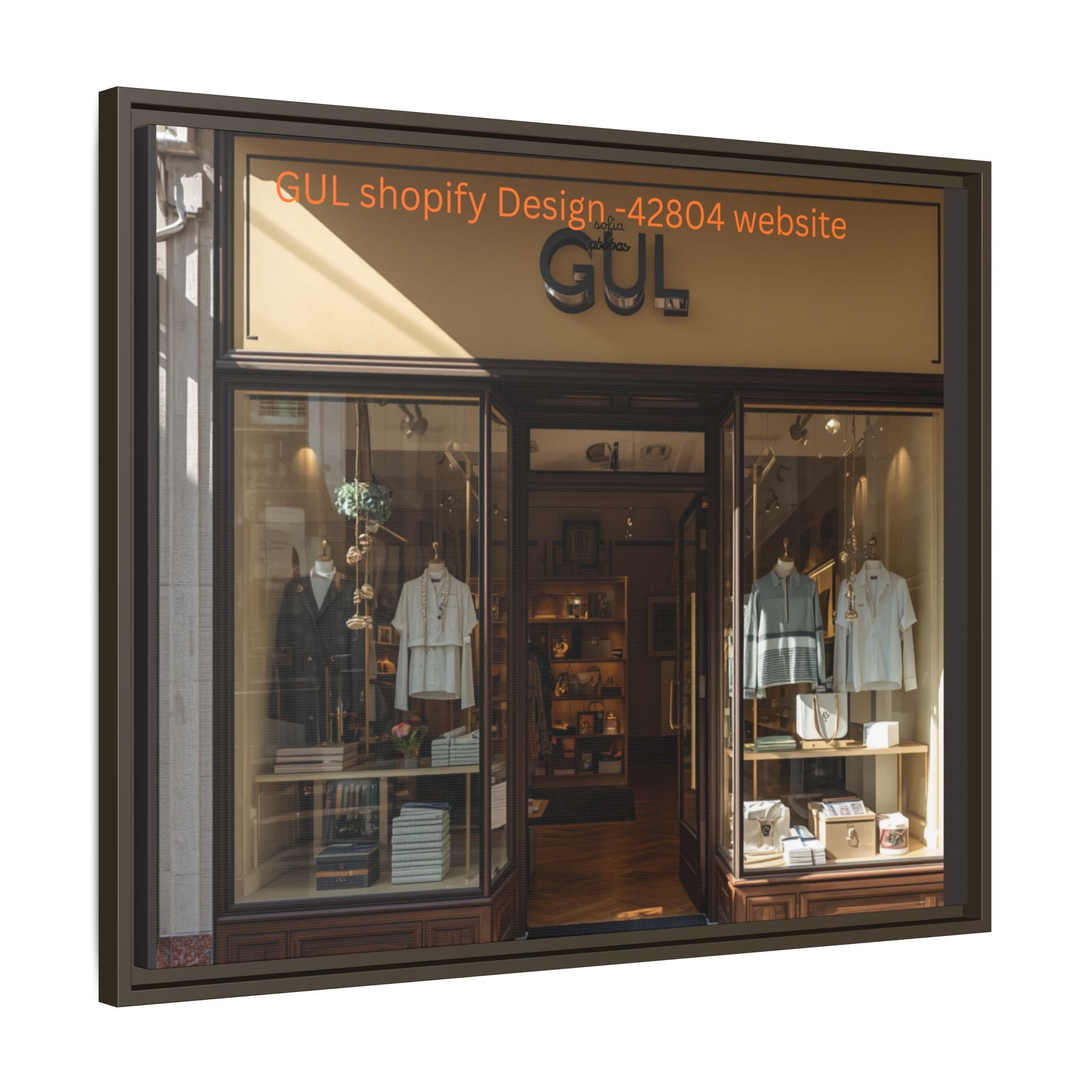 Framed Matte Canvas Print — Boutique Shopfront Photography