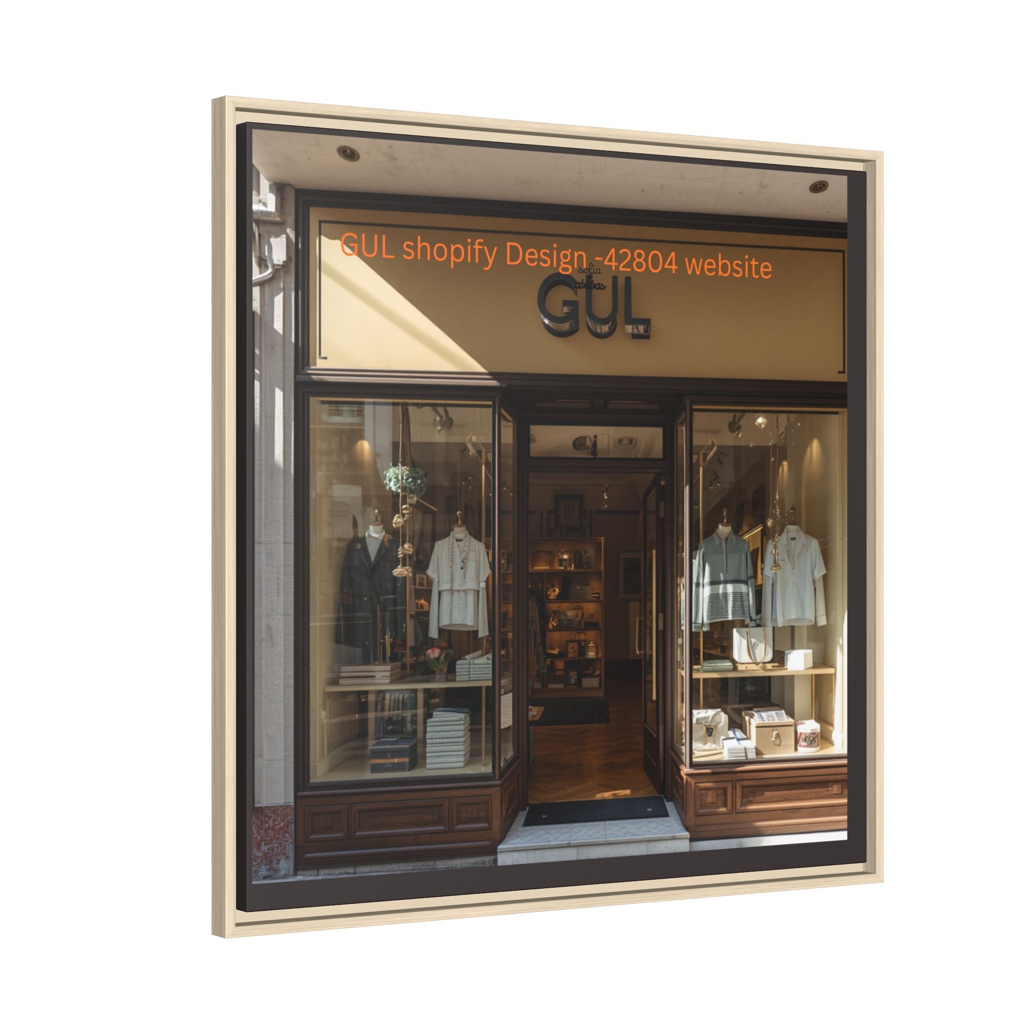 Framed Matte Canvas Print — Boutique Shopfront Photography