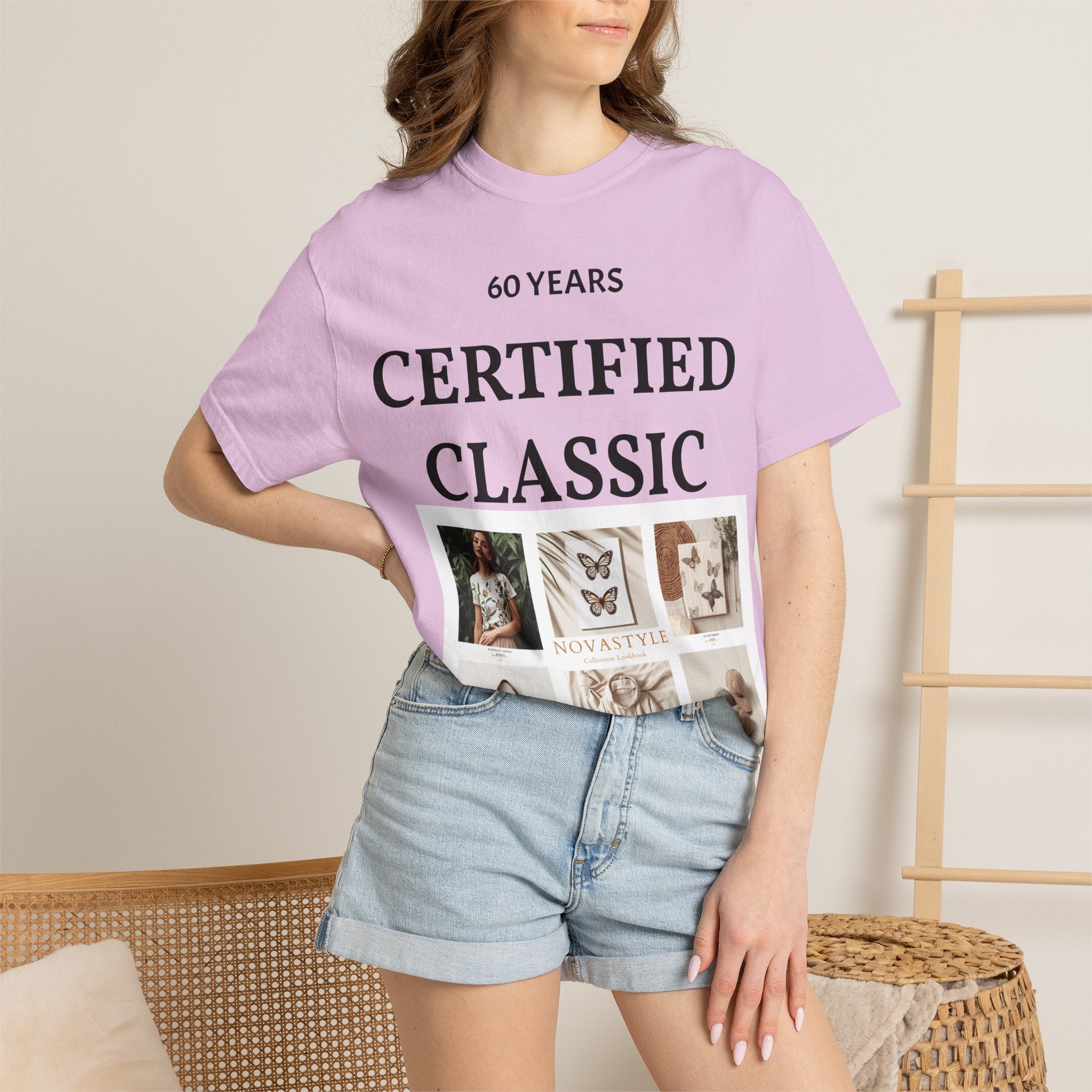Certified Classic 60 Years T-Shirt – Vintage Collage Home & Lifestyle Tee