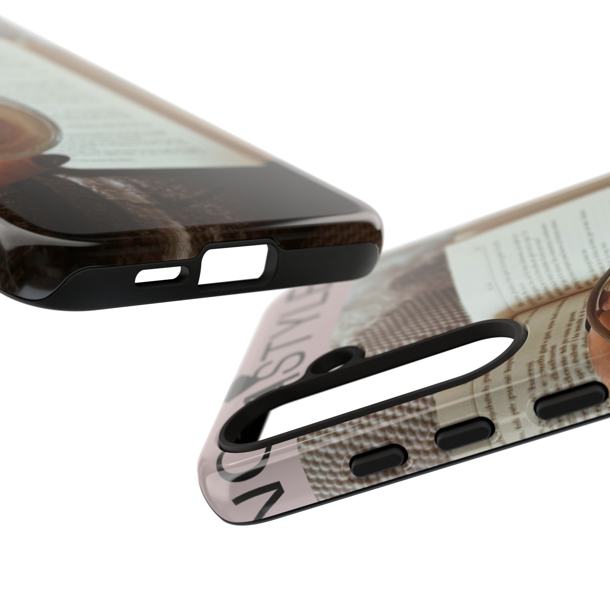 Cozy Reading Phone Case — Coffee & Book Protective Cover