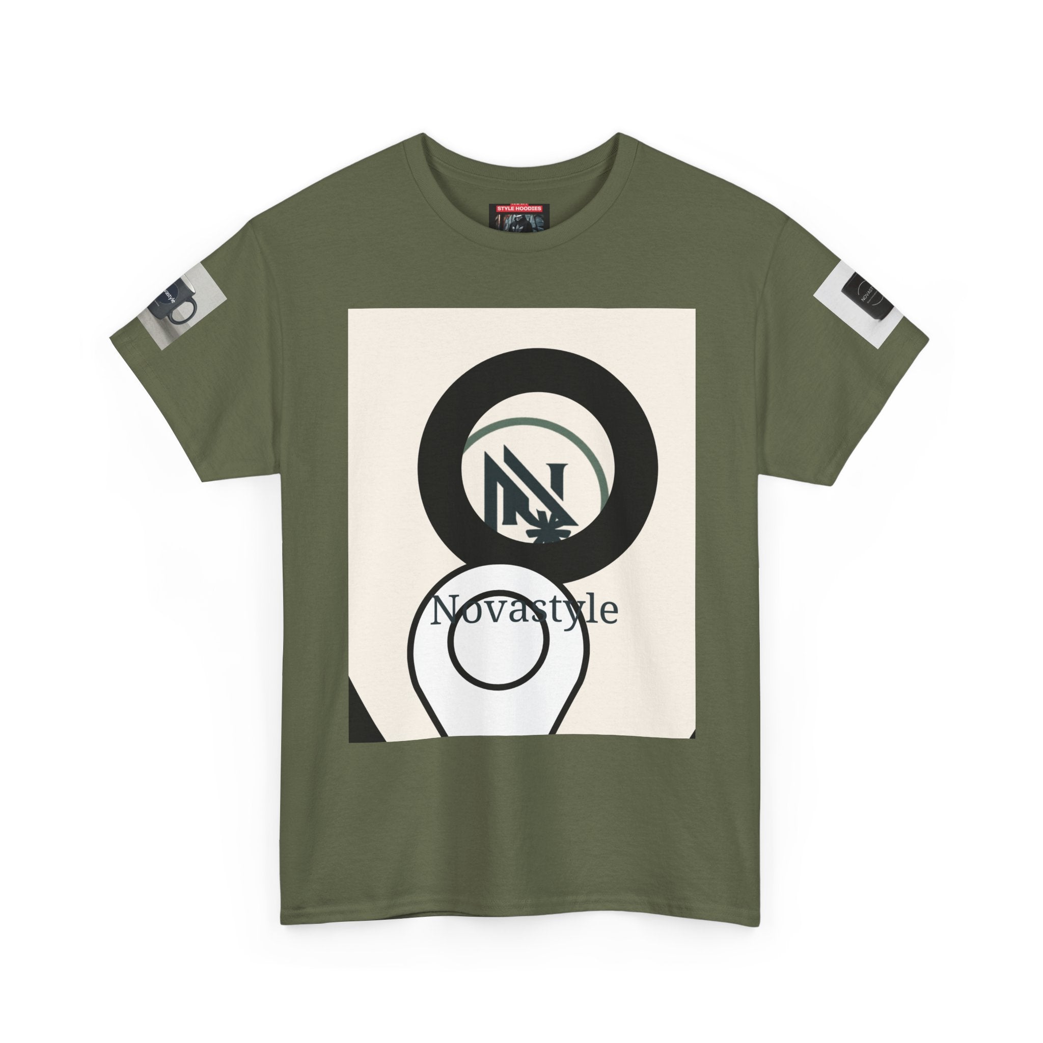 Graphic Tee — Novastyle Minimal Logo & Poster Print T-Shirt