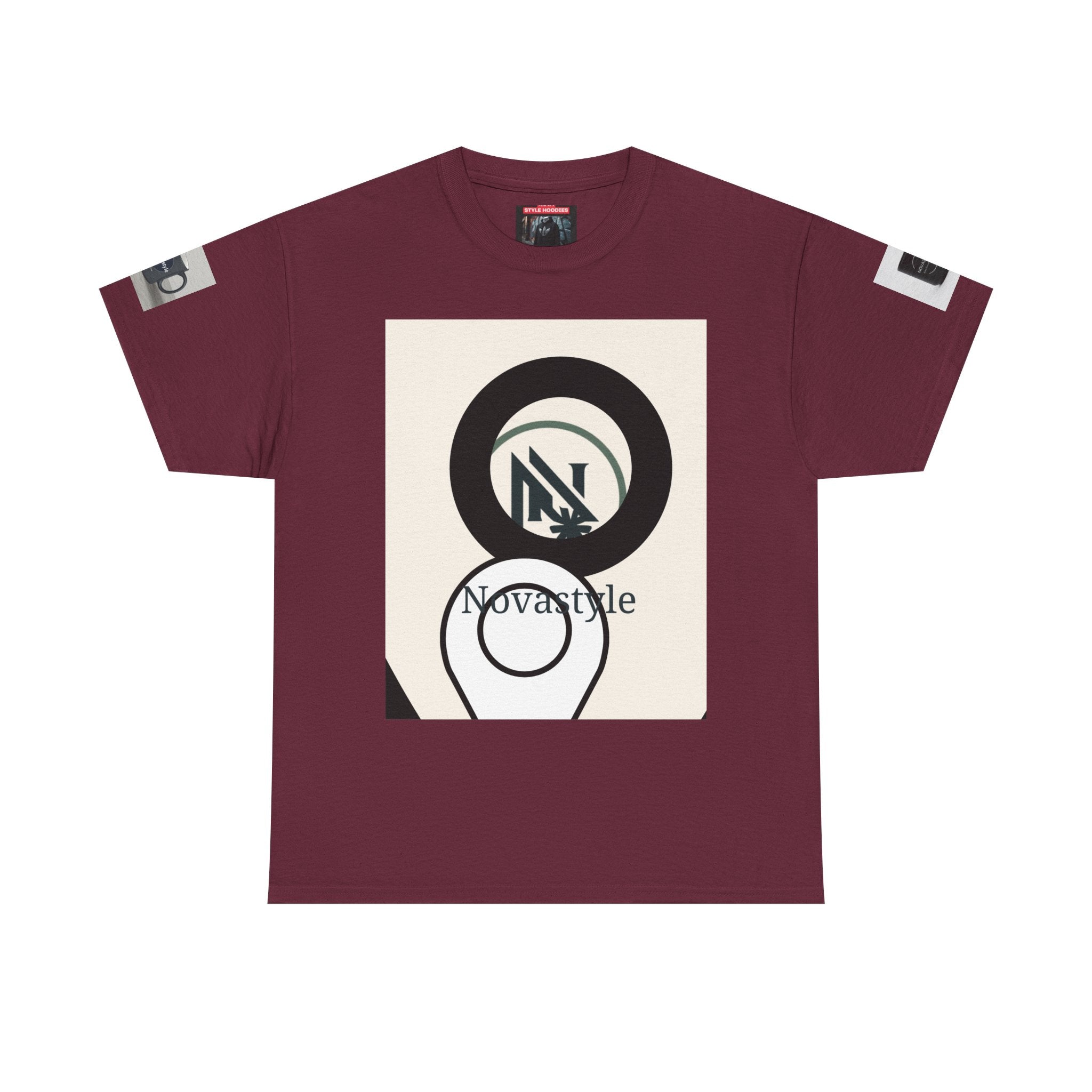 Graphic Tee — Novastyle Minimal Logo & Poster Print T-Shirt