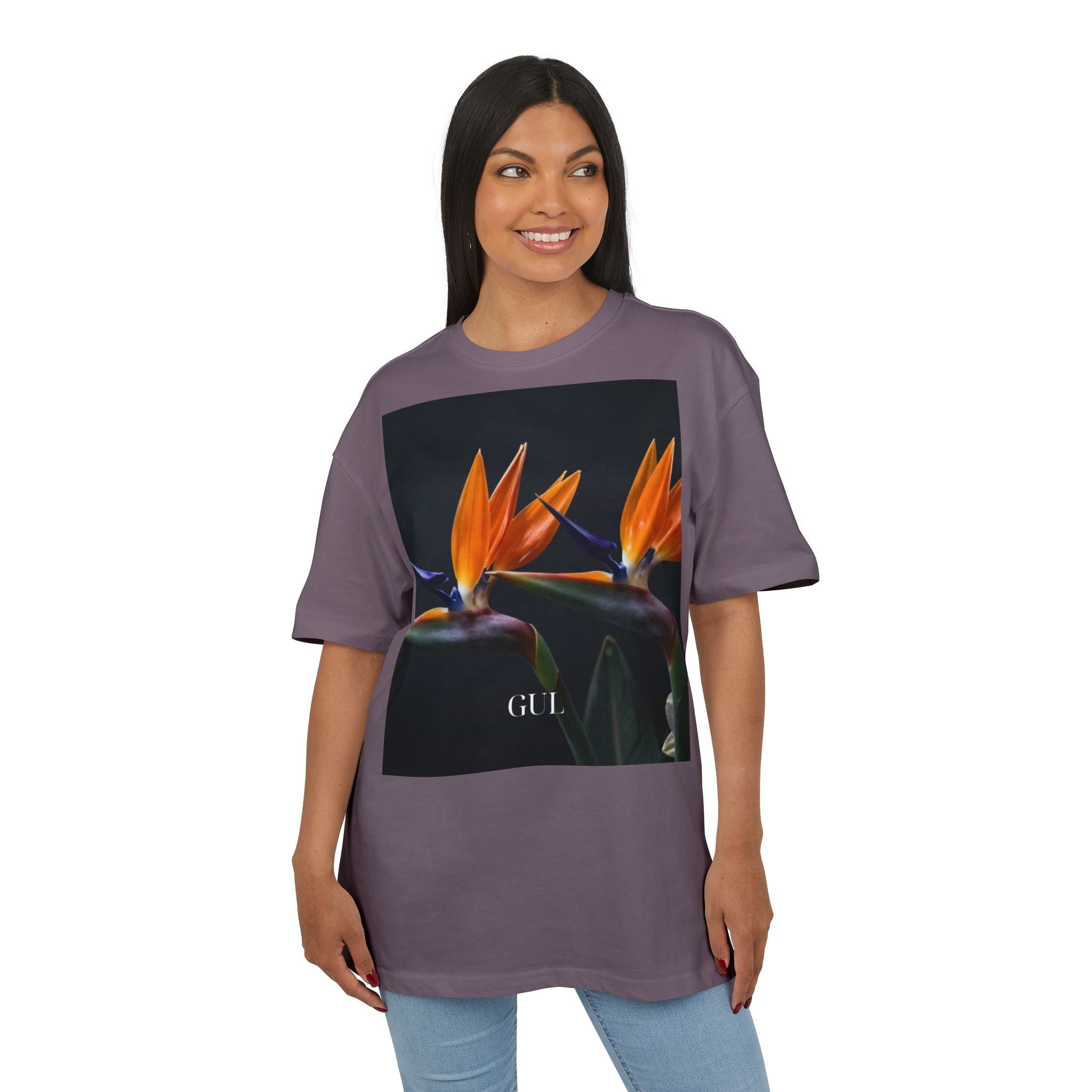 Floral & Nightscape Graphic Tee — Bird of Paradise Photo Print