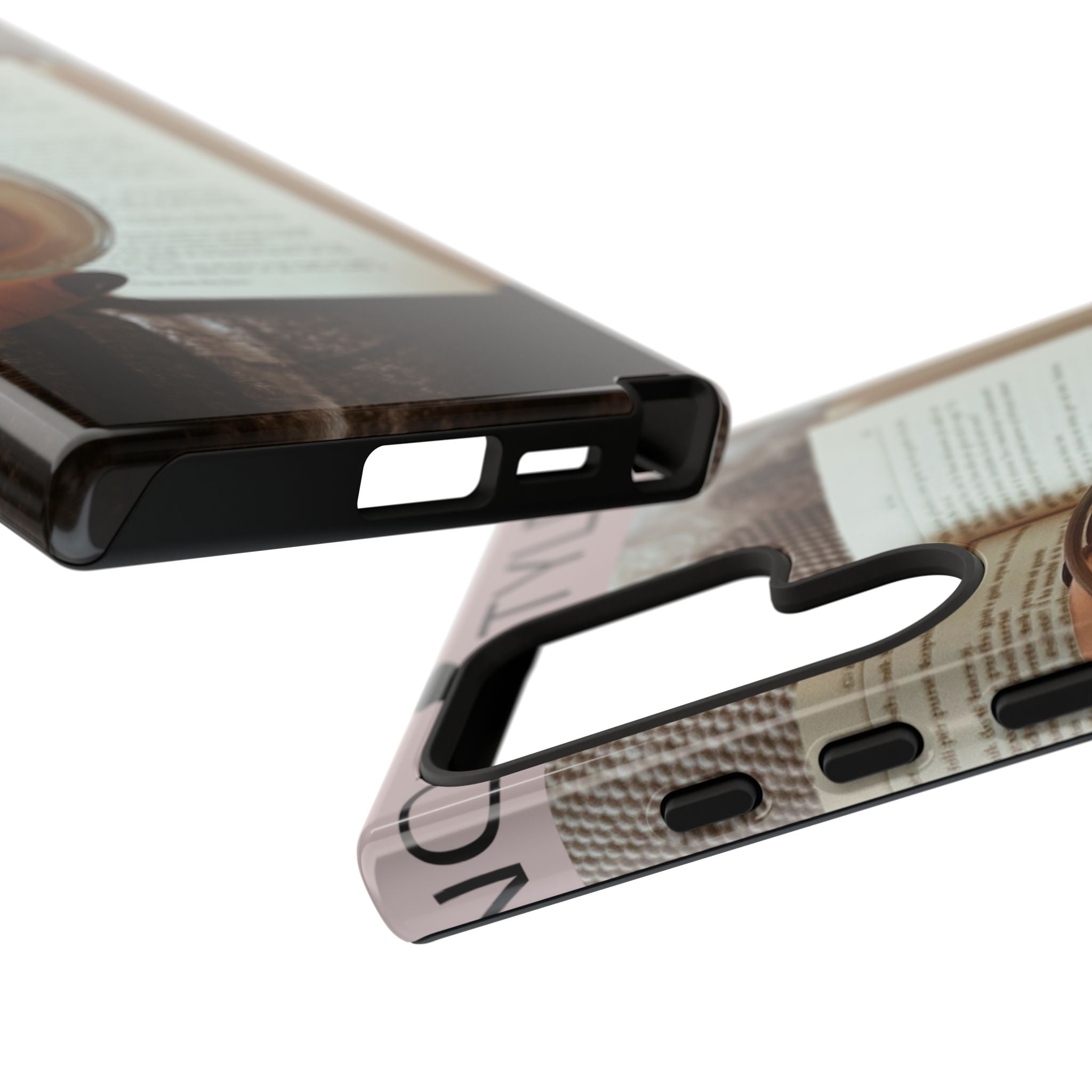 Cozy Reading Phone Case — Coffee & Book Protective Cover
