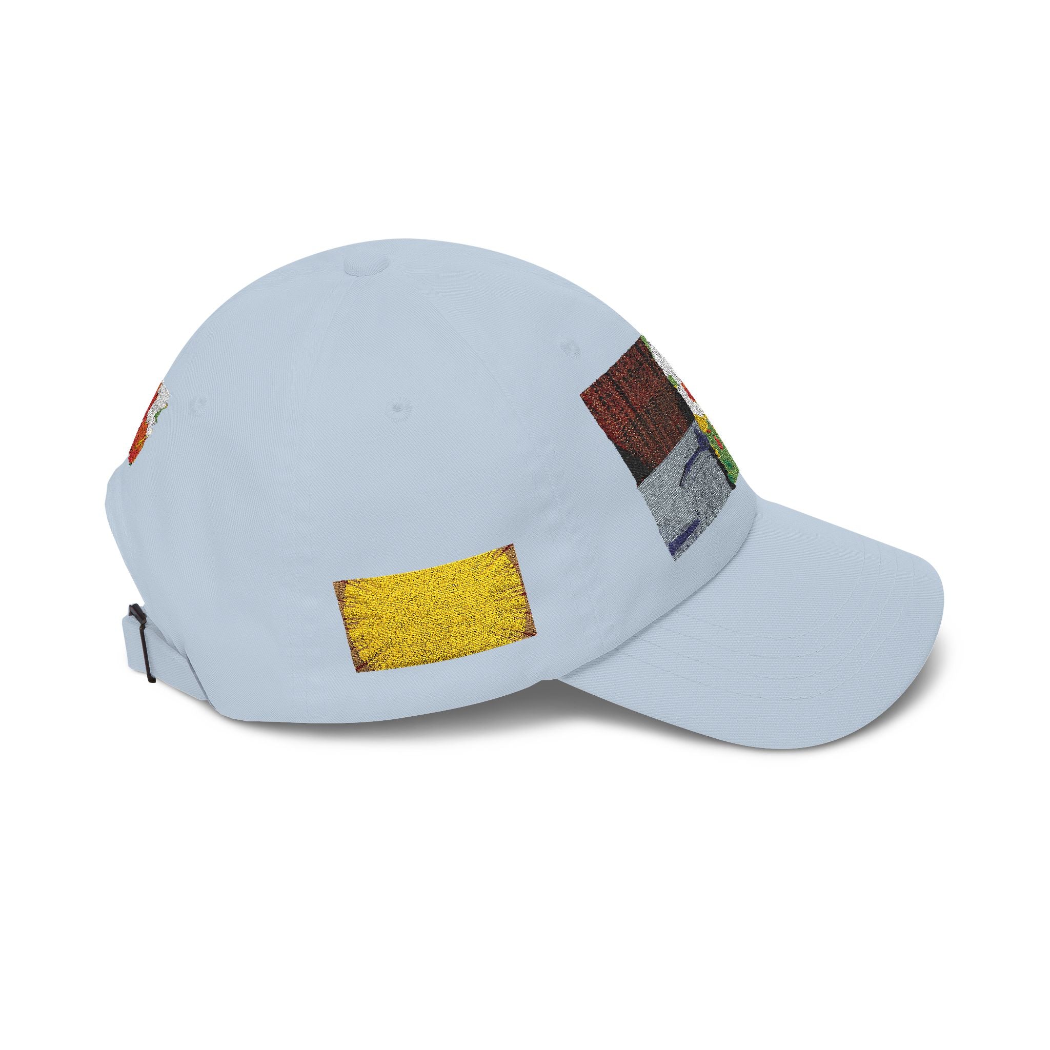 Floral Patch Dad Cap — Colorful Poppy Garden Embroidered Baseball Hat