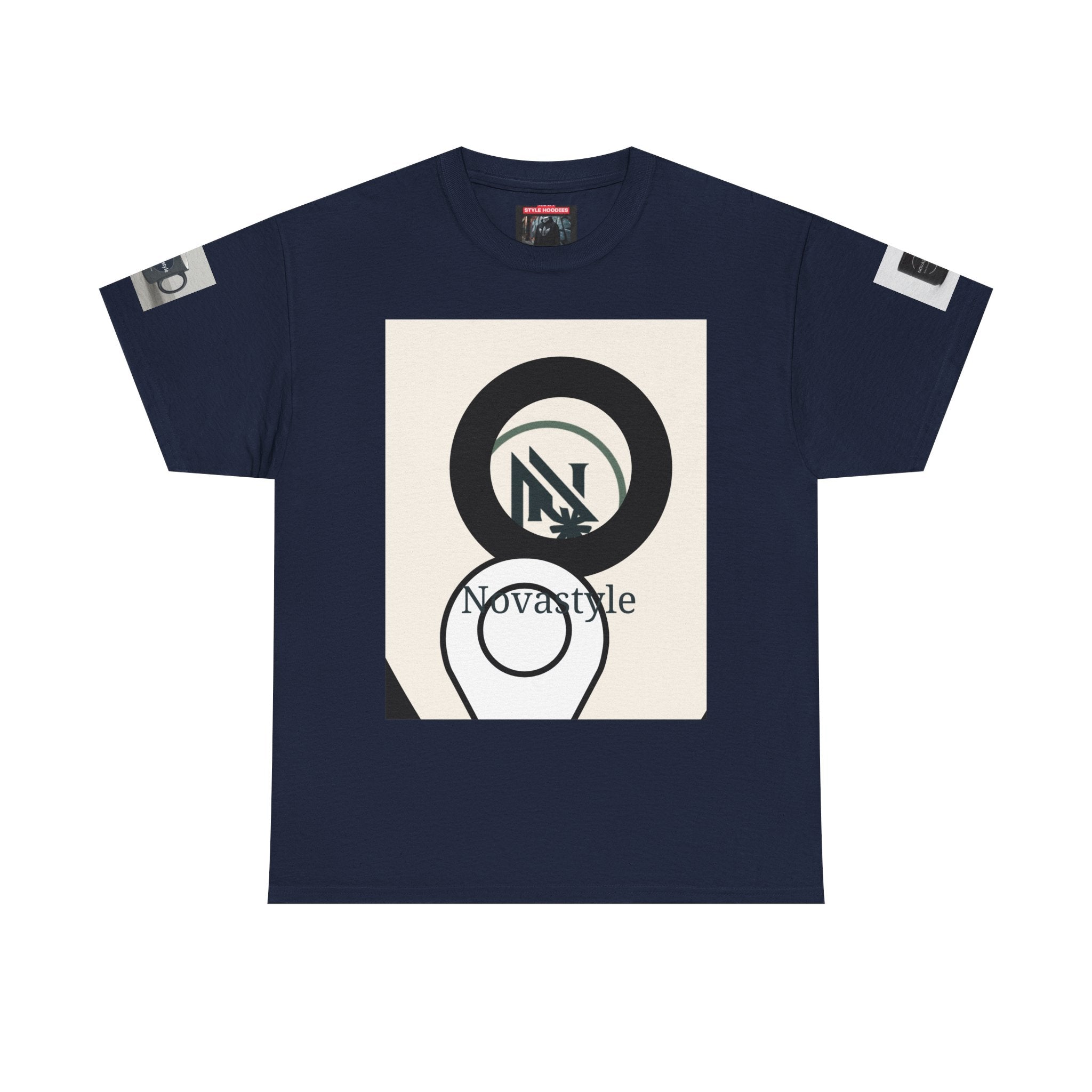 Graphic Tee — Novastyle Minimal Logo & Poster Print T-Shirt