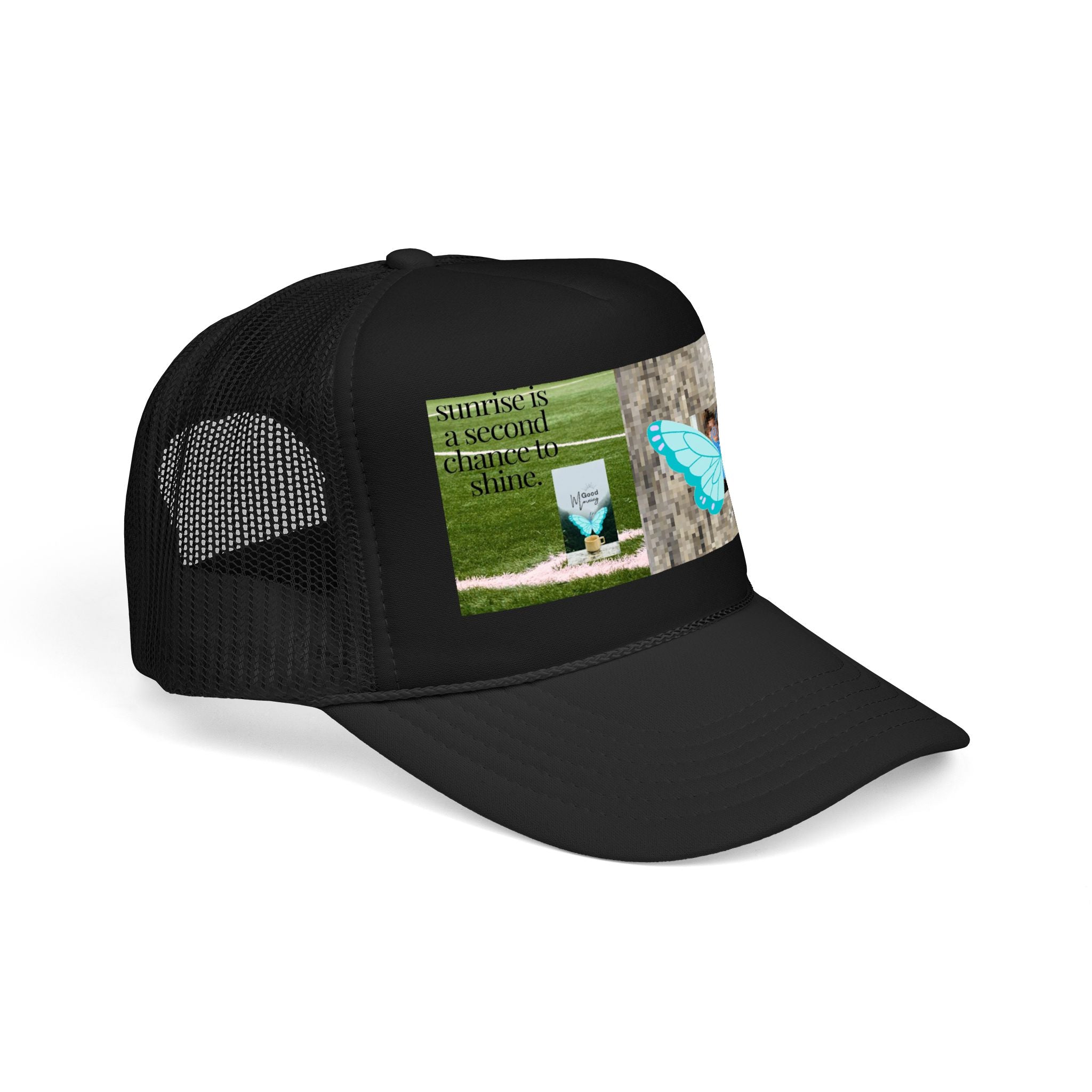 Butterfly Memorial Trucker Hat — In Loving Memory Grave Marker Cap
