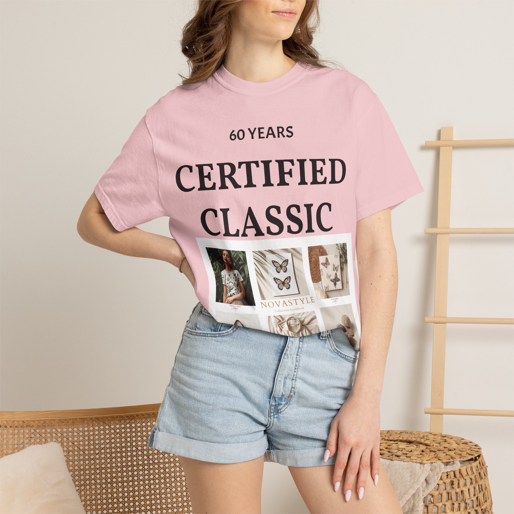 Certified Classic 60 Years T-Shirt – Vintage Collage Home & Lifestyle Tee