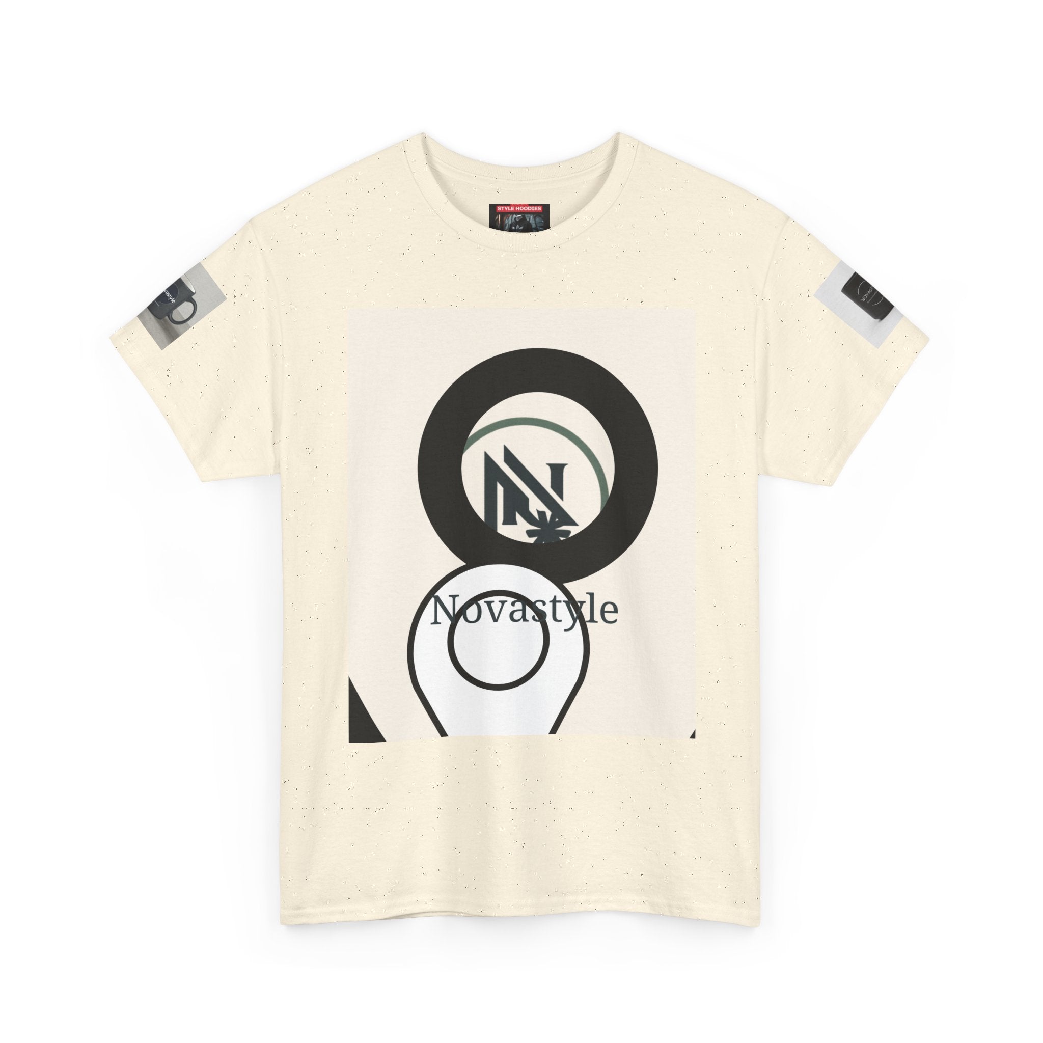 Graphic Tee — Novastyle Minimal Logo & Poster Print T-Shirt