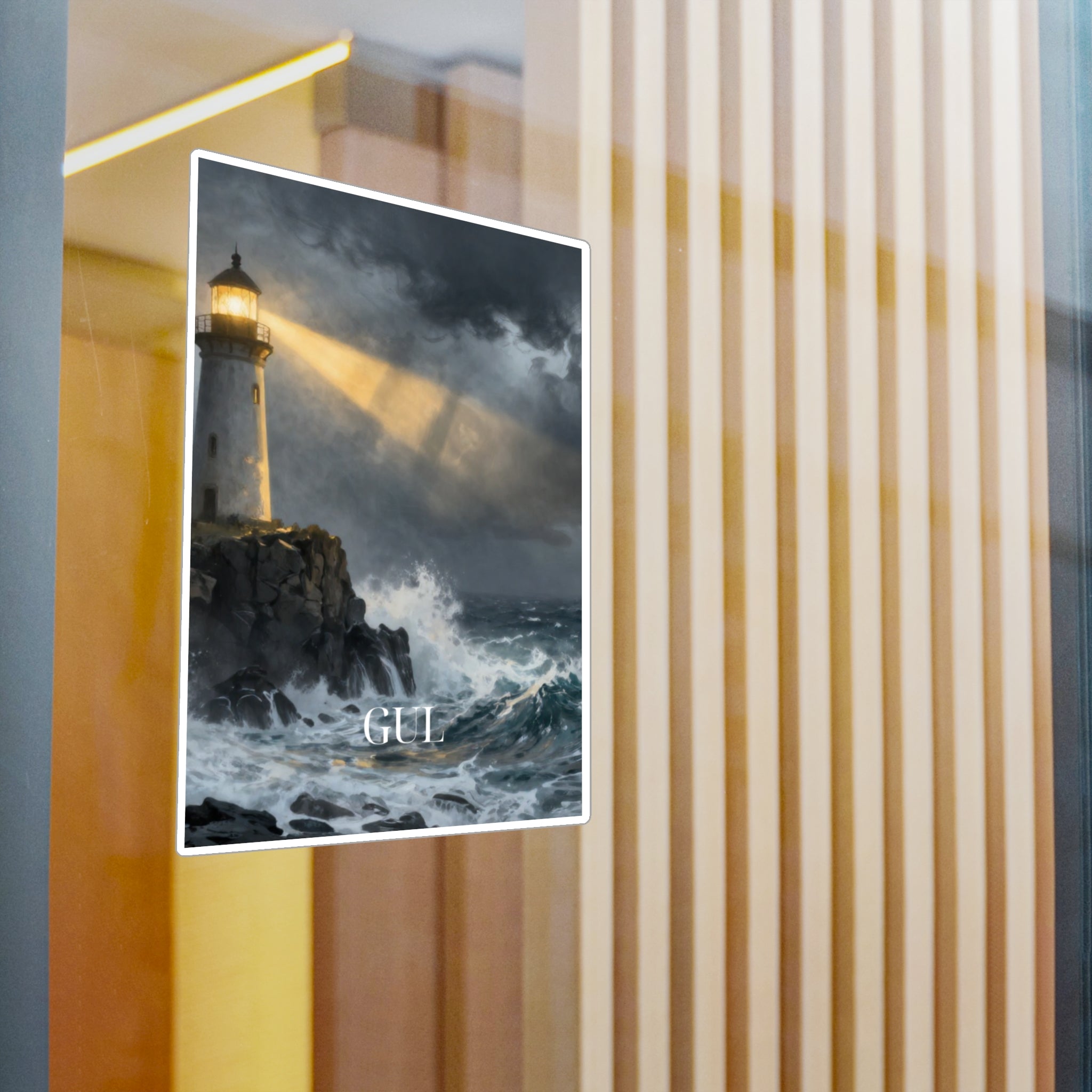 Lighthouse Storm Vinyl Sticker — &