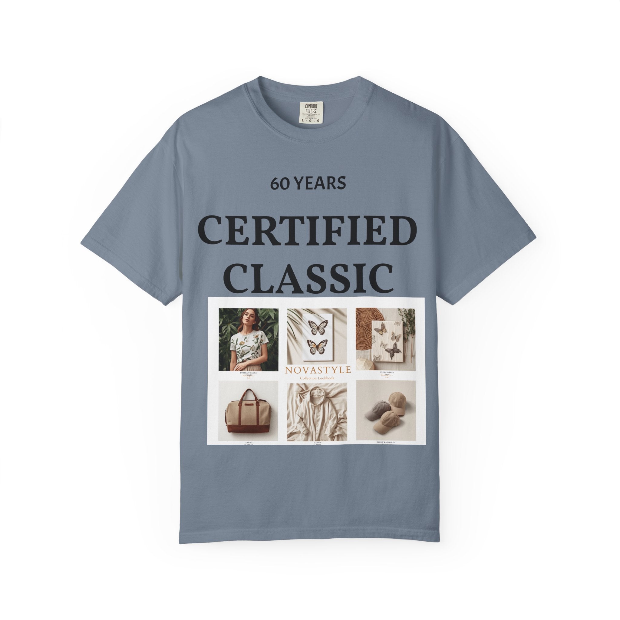Certified Classic 60 Years T-Shirt – Vintage Collage Home & Lifestyle Tee