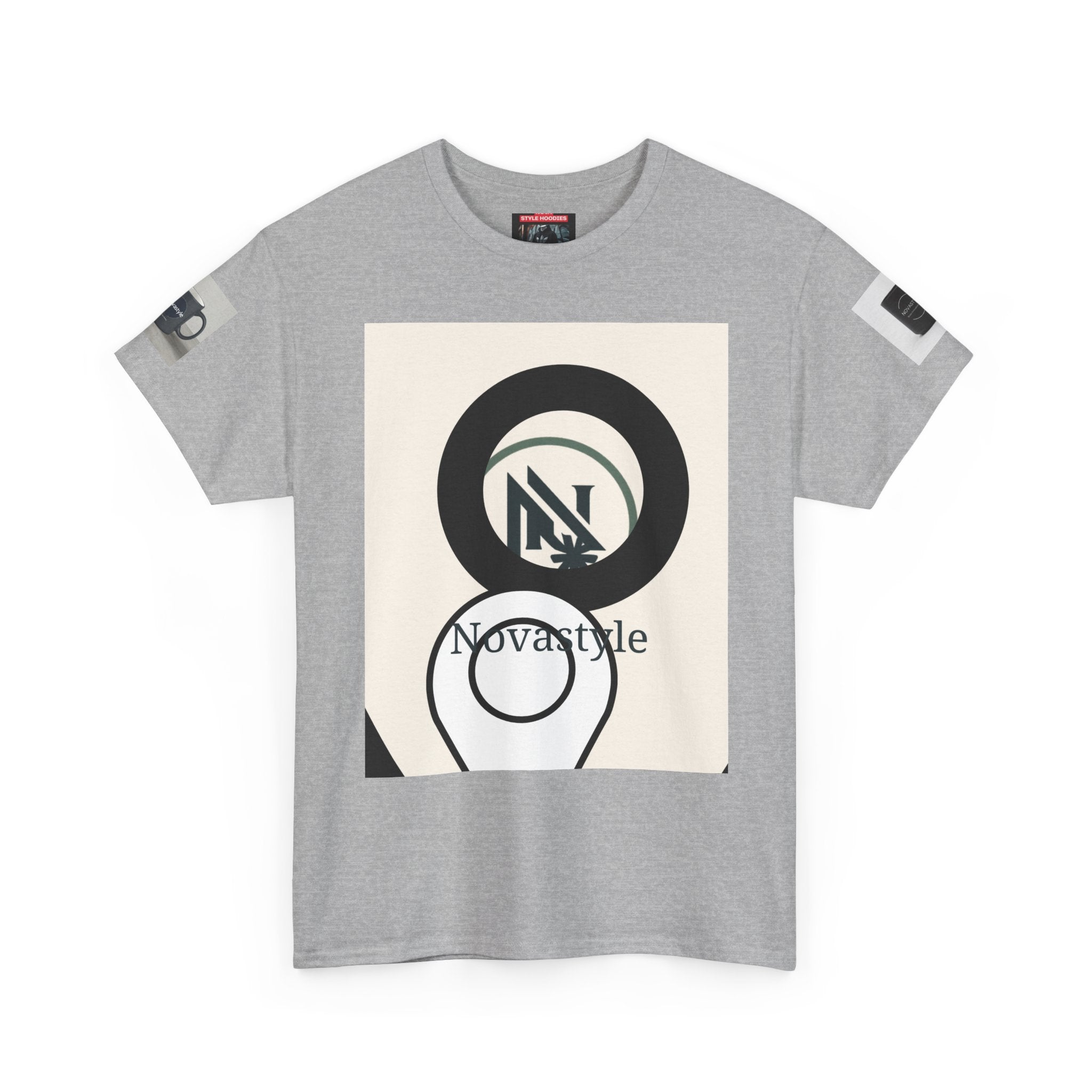 Graphic Tee — Novastyle Minimal Logo & Poster Print T-Shirt