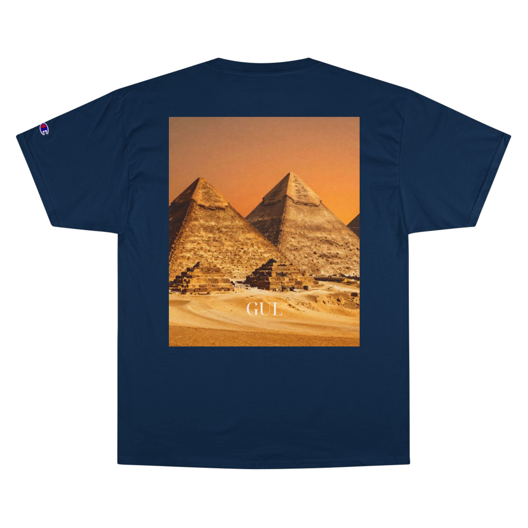 Champion Graphic T‑Shirt — Succulent & Pyramid Photo Print Tee