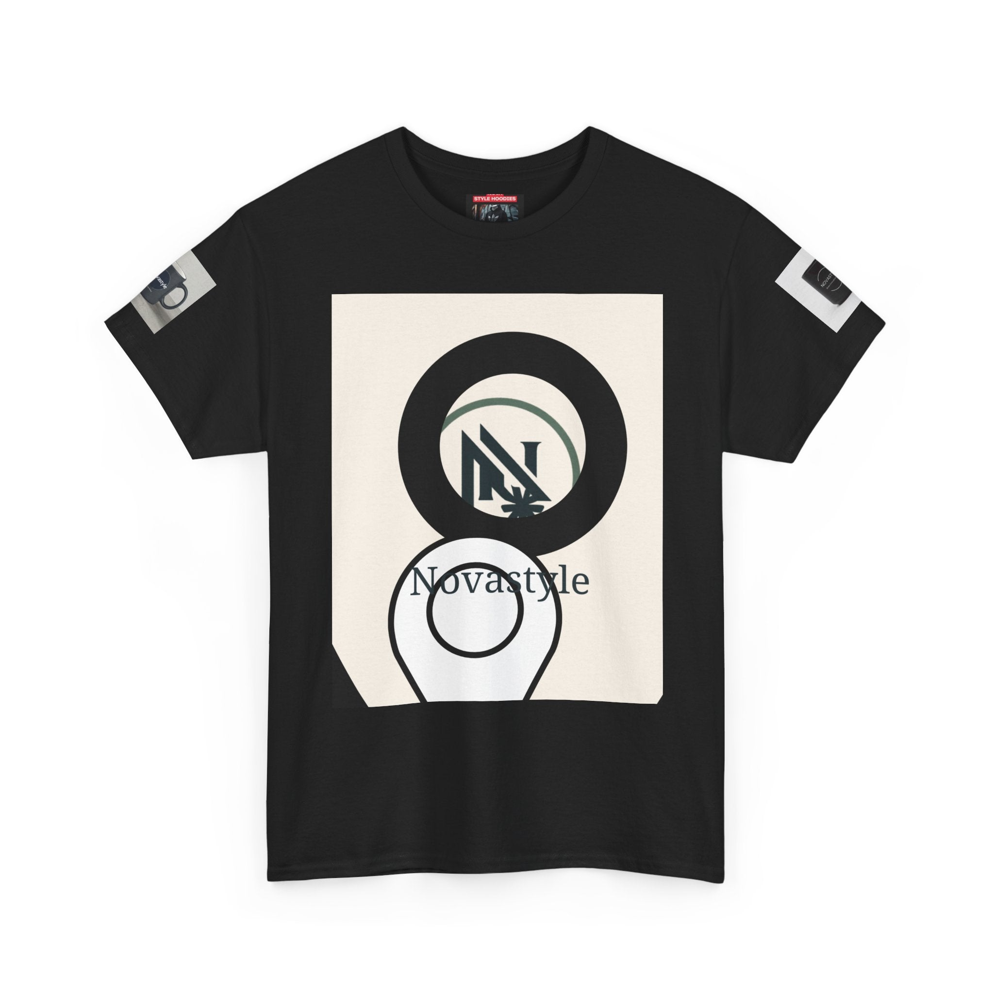 Graphic Tee — Novastyle Minimal Logo & Poster Print T-Shirt