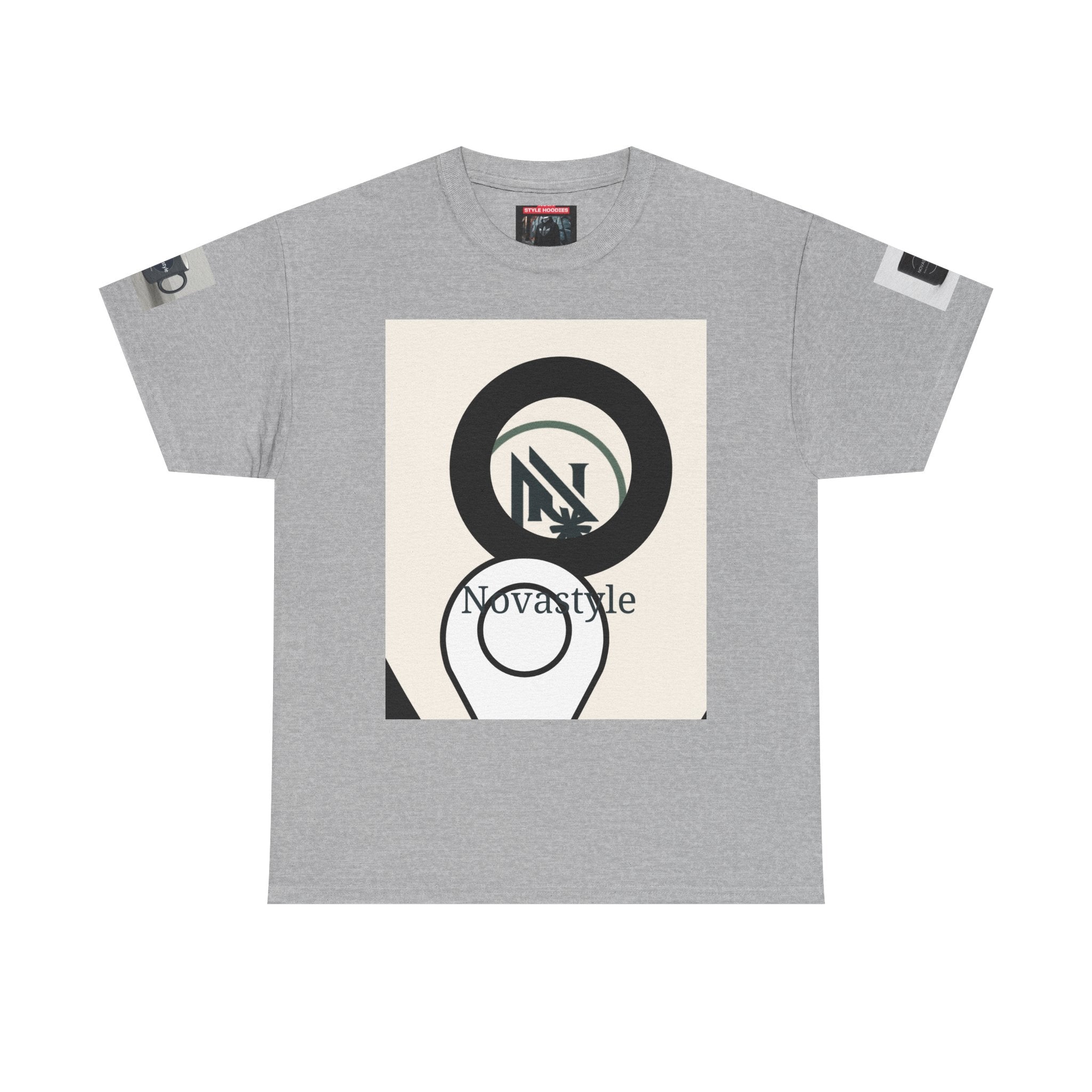Graphic Tee — Novastyle Minimal Logo & Poster Print T-Shirt