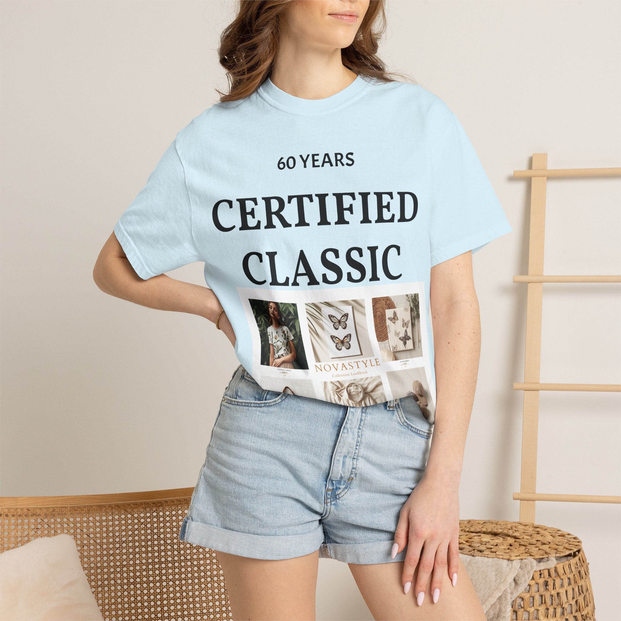 Certified Classic 60 Years T-Shirt – Vintage Collage Home & Lifestyle Tee