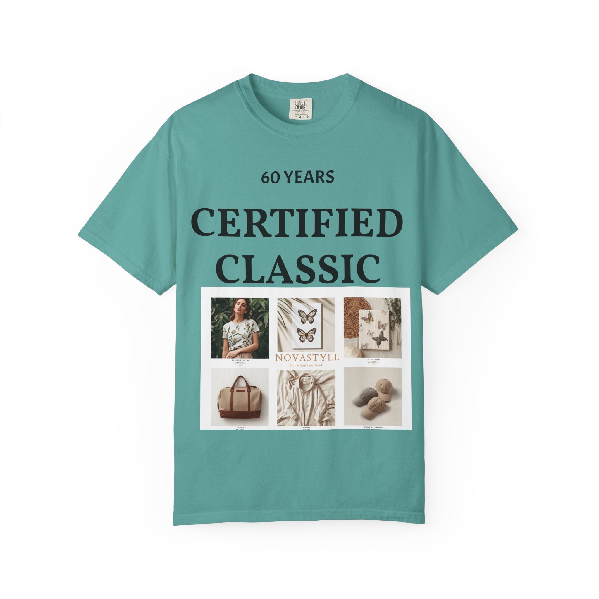 Certified Classic 60 Years T-Shirt – Vintage Collage Home & Lifestyle Tee