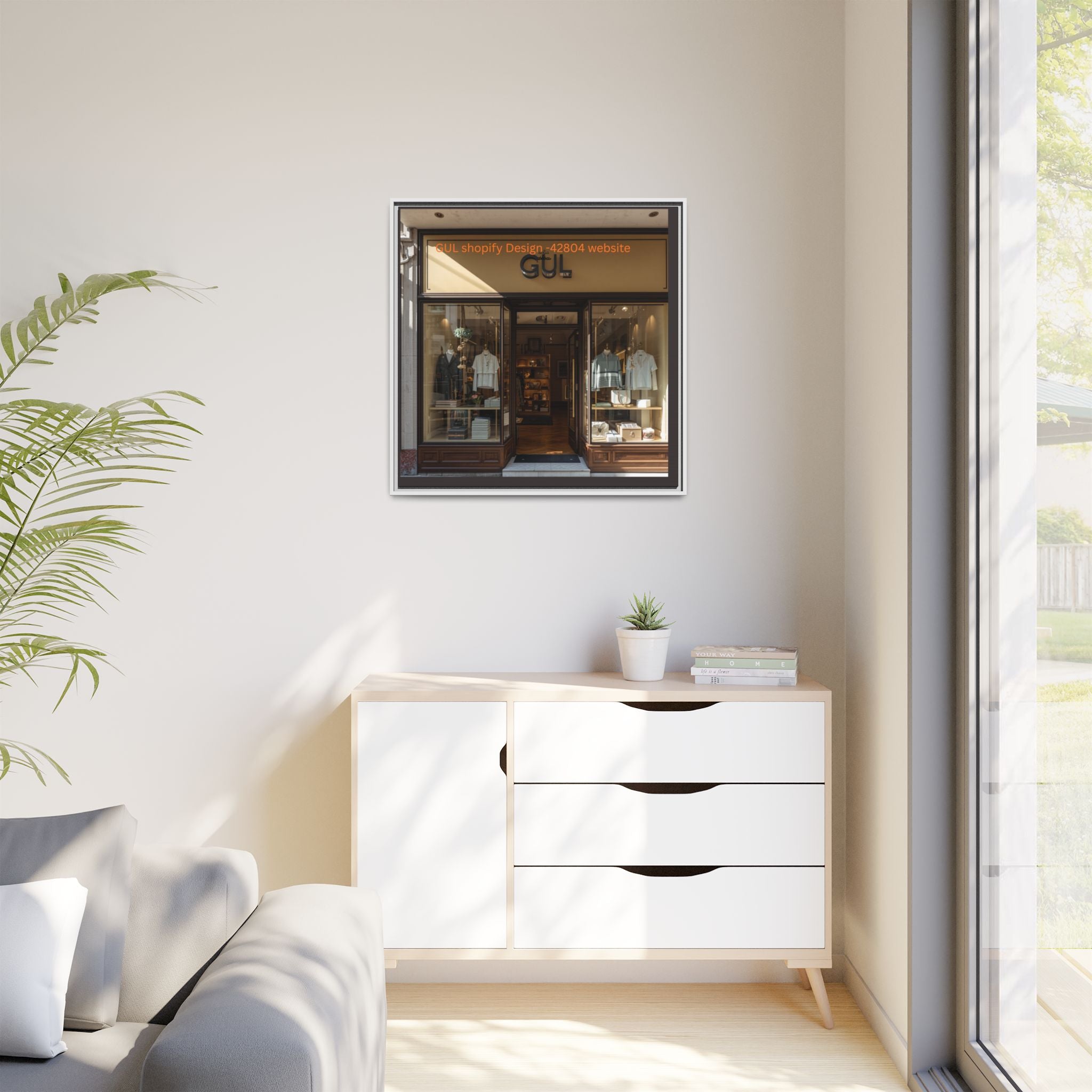 Framed Matte Canvas Print — Boutique Shopfront Photography
