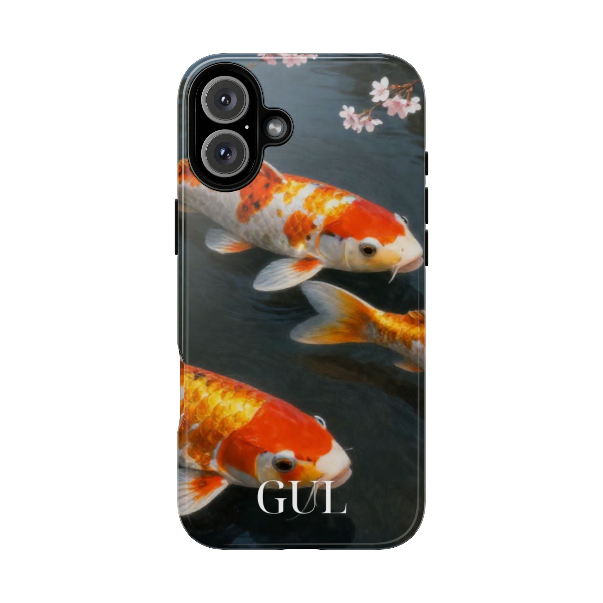 Koi Fish Tough Phone Case — Floral Pond Design