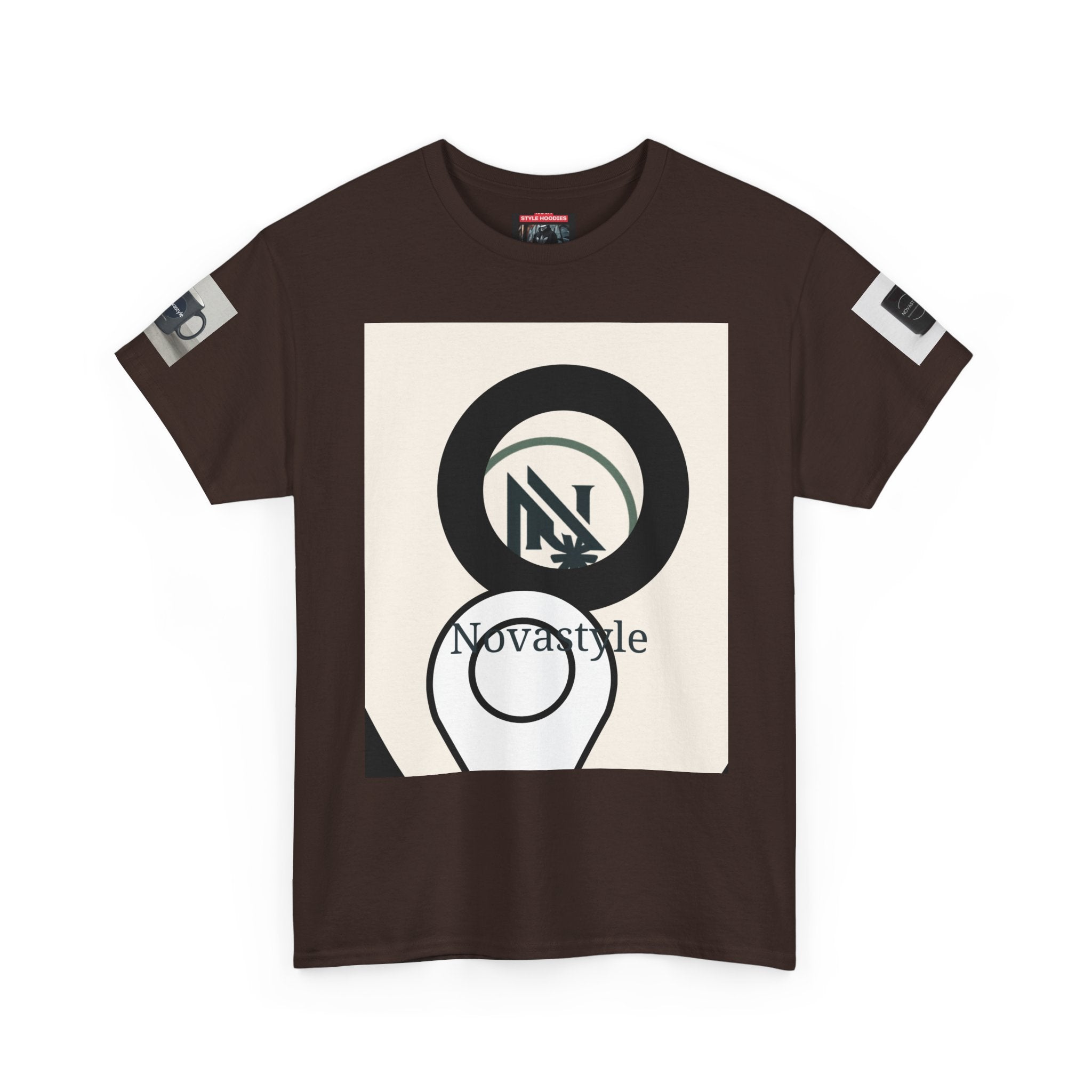 Graphic Tee — Novastyle Minimal Logo & Poster Print T-Shirt