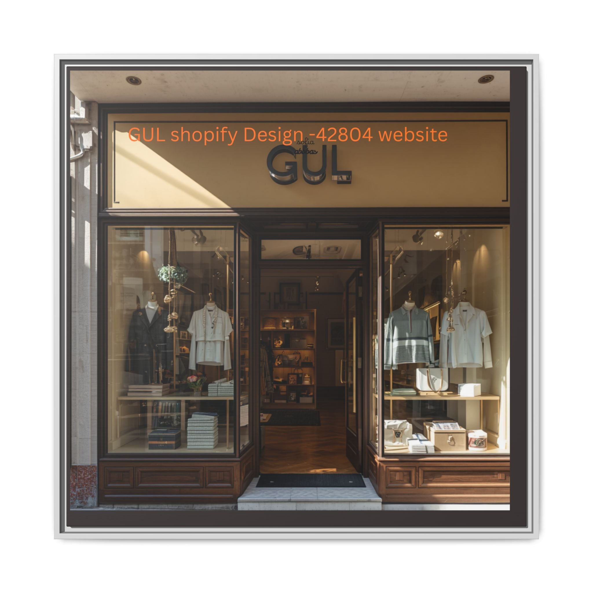 Framed Matte Canvas Print — Boutique Shopfront Photography