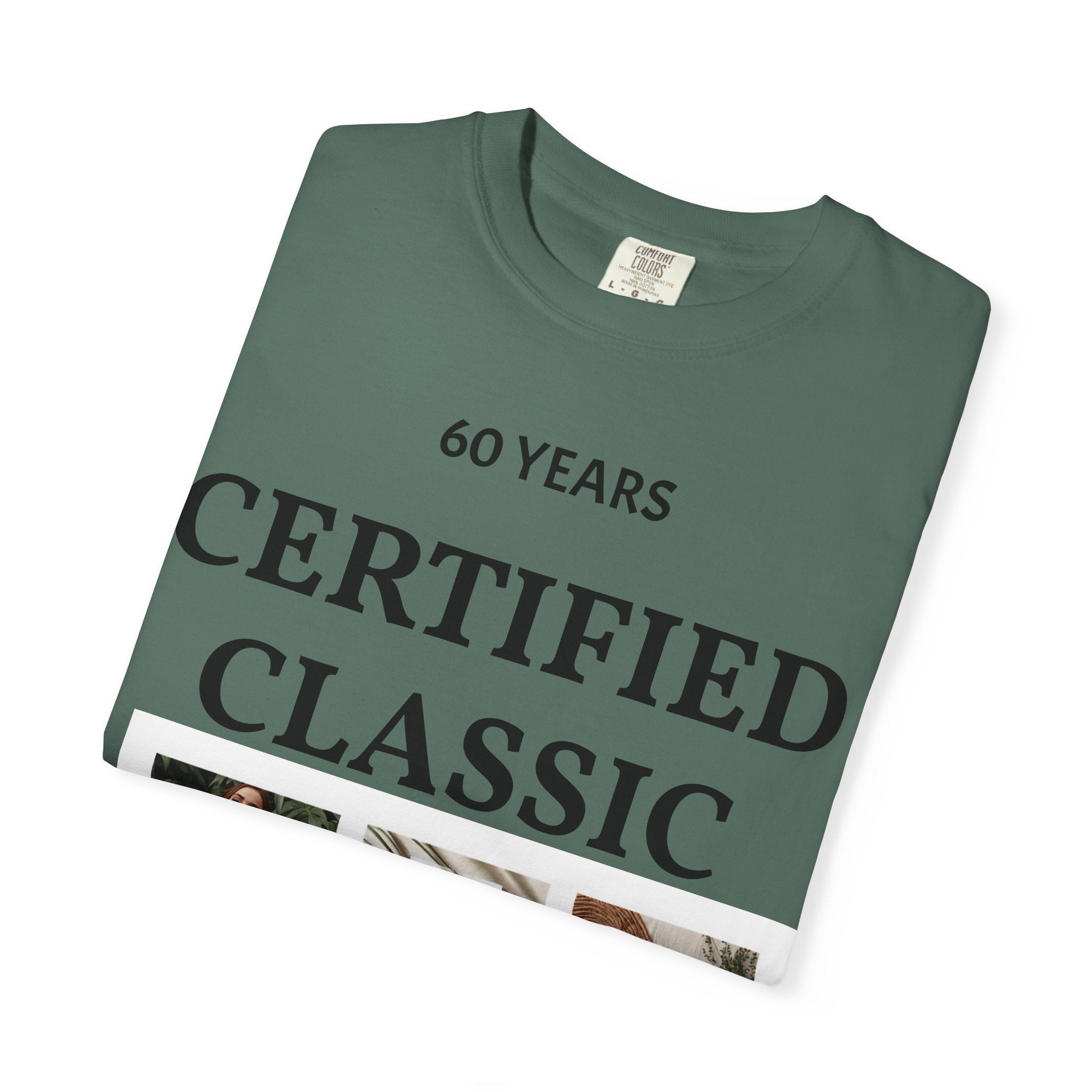 Certified Classic 60 Years T-Shirt – Vintage Collage Home & Lifestyle Tee