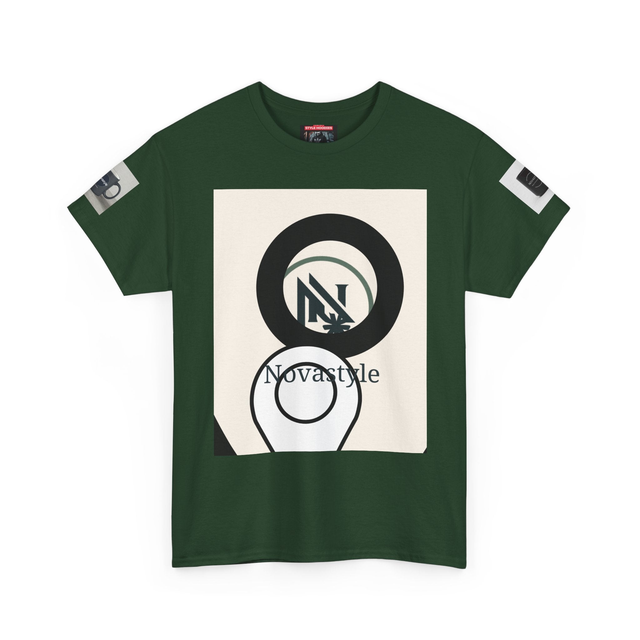 Graphic Tee — Novastyle Minimal Logo & Poster Print T-Shirt