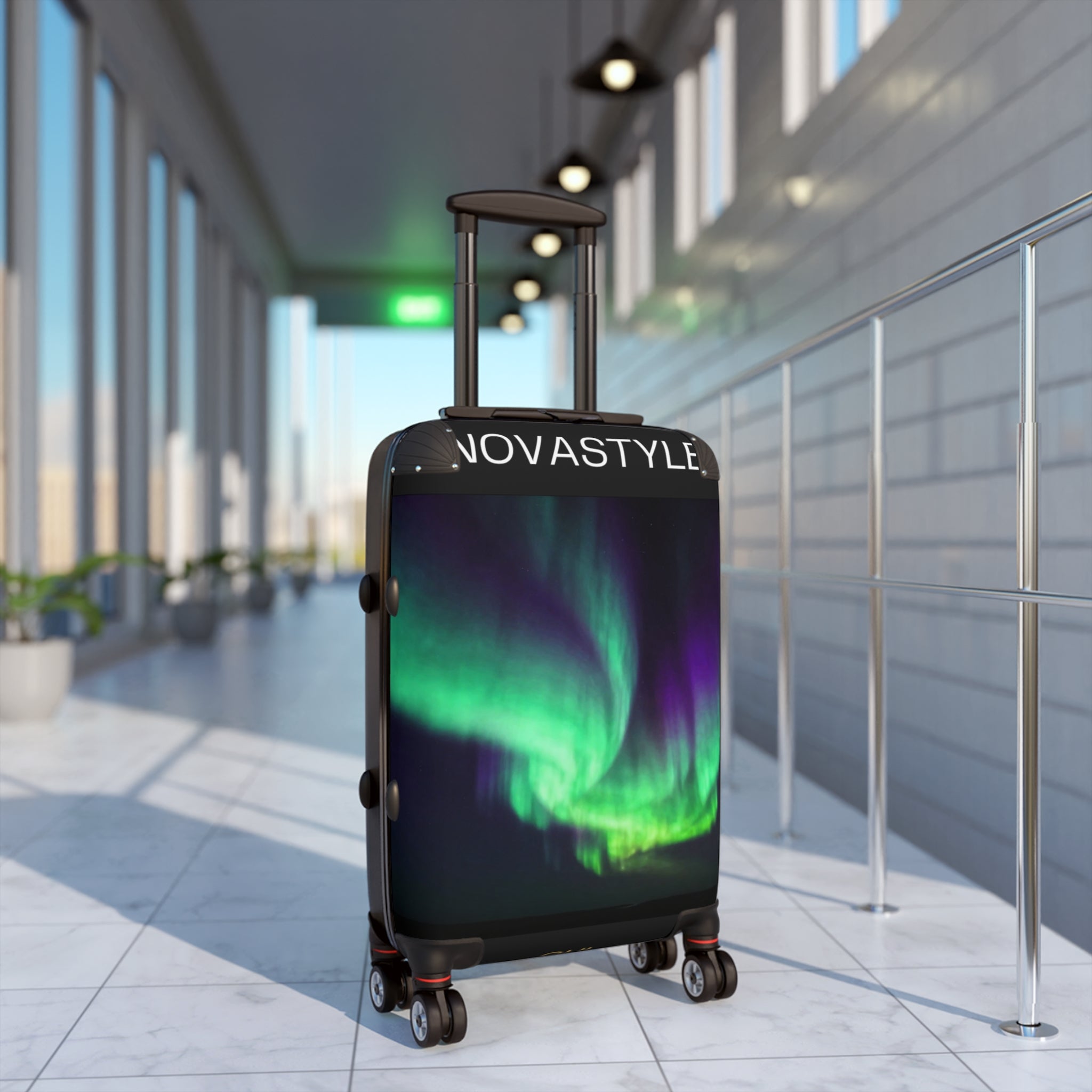 Aurora Sky Carry-On Suitcase — Northern Lights Travel Luggage
