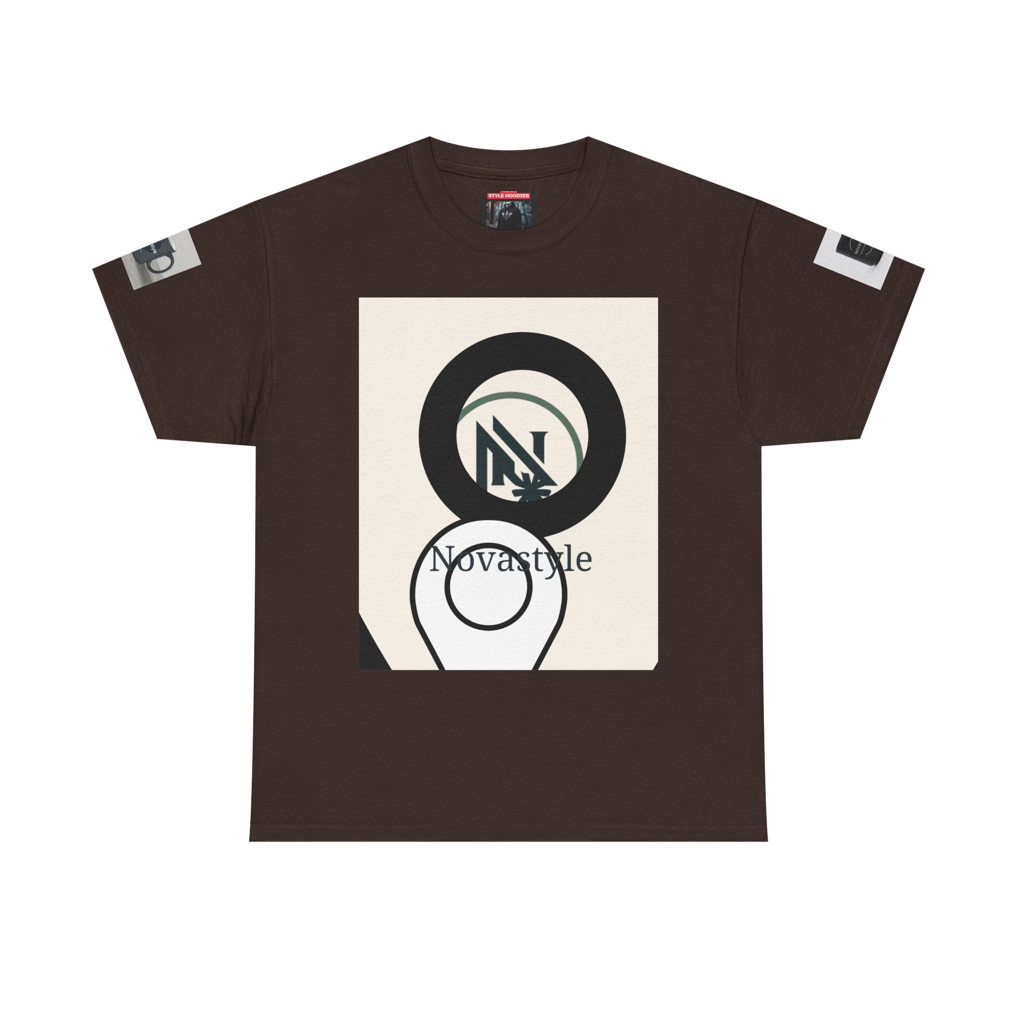 Graphic Tee — Novastyle Minimal Logo & Poster Print T-Shirt