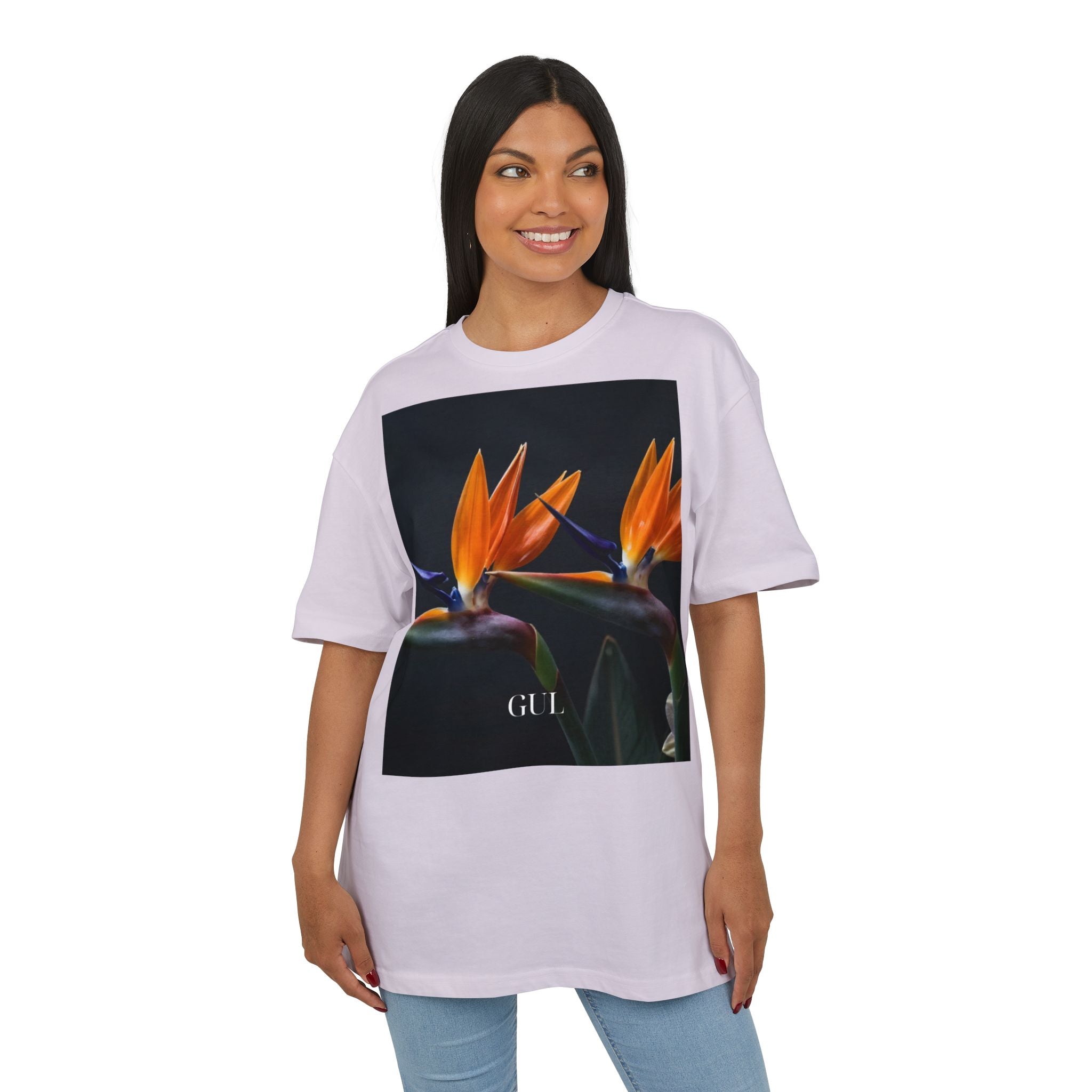 Floral & Nightscape Graphic Tee — Bird of Paradise Photo Print