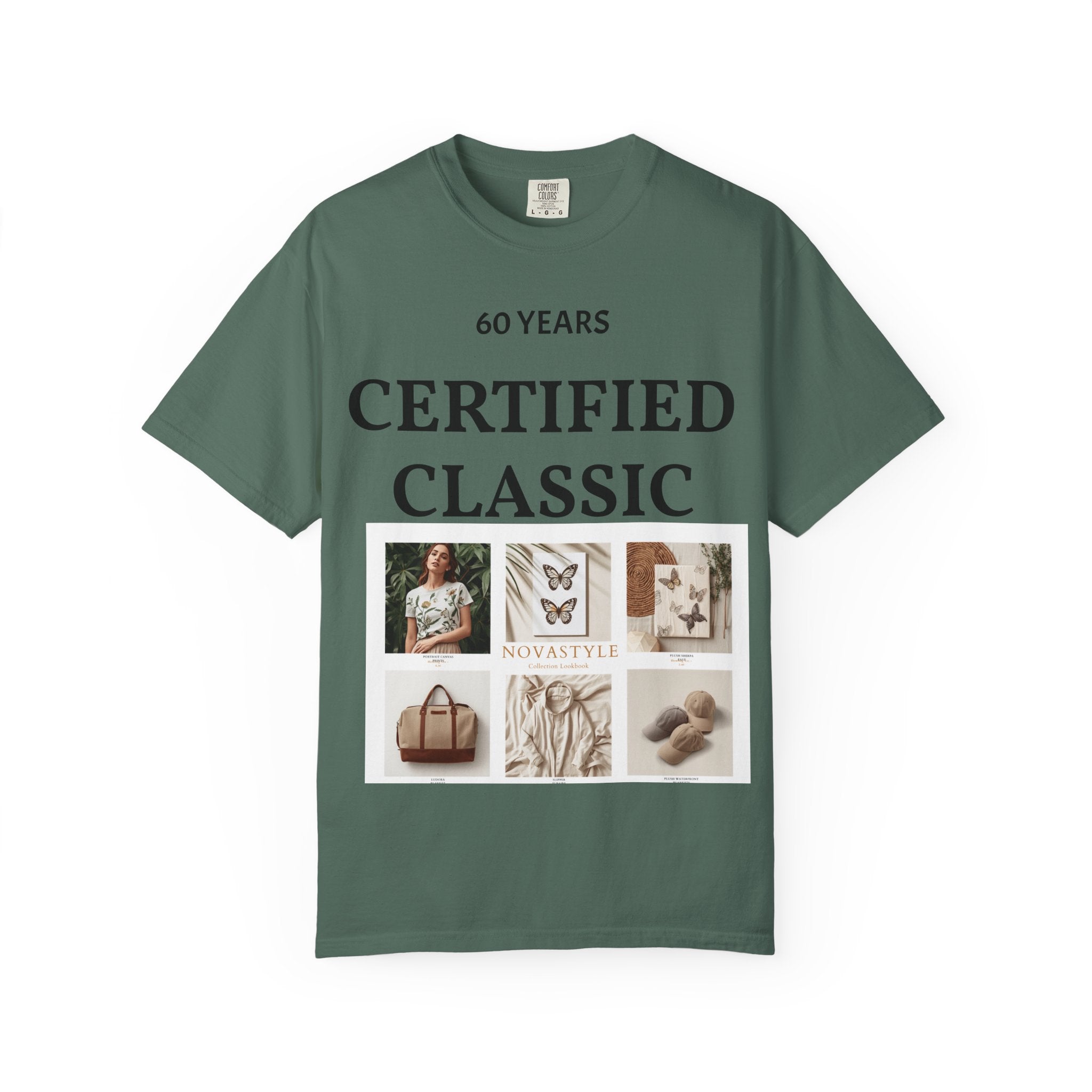 Certified Classic 60 Years T-Shirt – Vintage Collage Home & Lifestyle Tee
