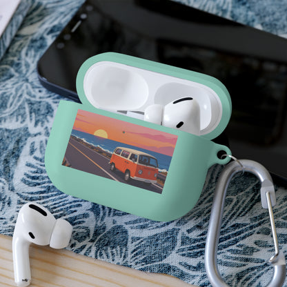 AirPods Case — Retro Sunset Van &amp; Forest Deer Prints