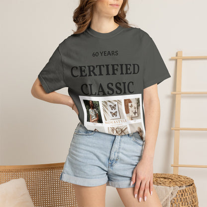 Certified Classic 60 Years T-Shirt – Vintage Collage Home &amp; Lifestyle Tee
