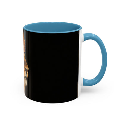 Majestic Lion Accent Coffee Mug — Bold Wildlife Portrait Tea Cup (11/15oz)
