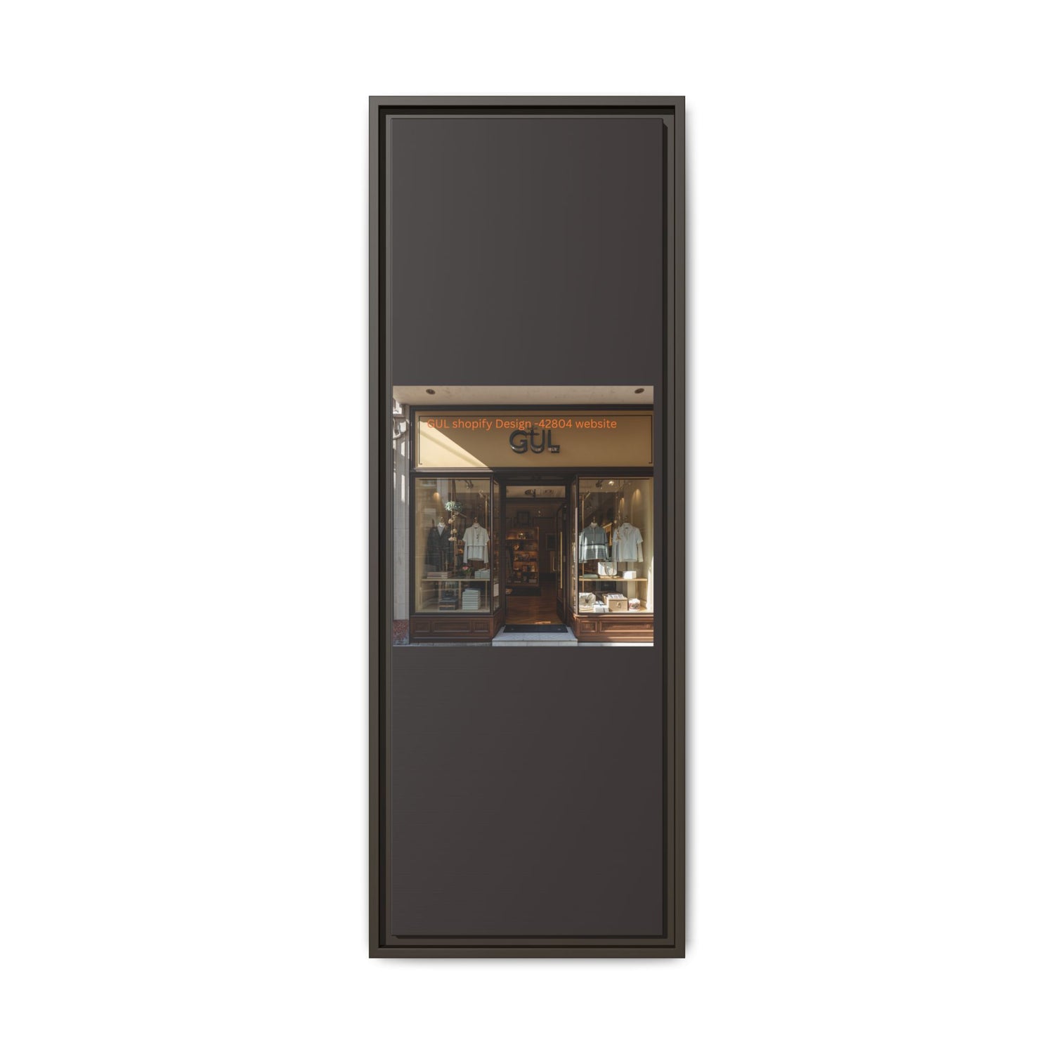 Framed Matte Canvas Print — Boutique Shopfront Photography
