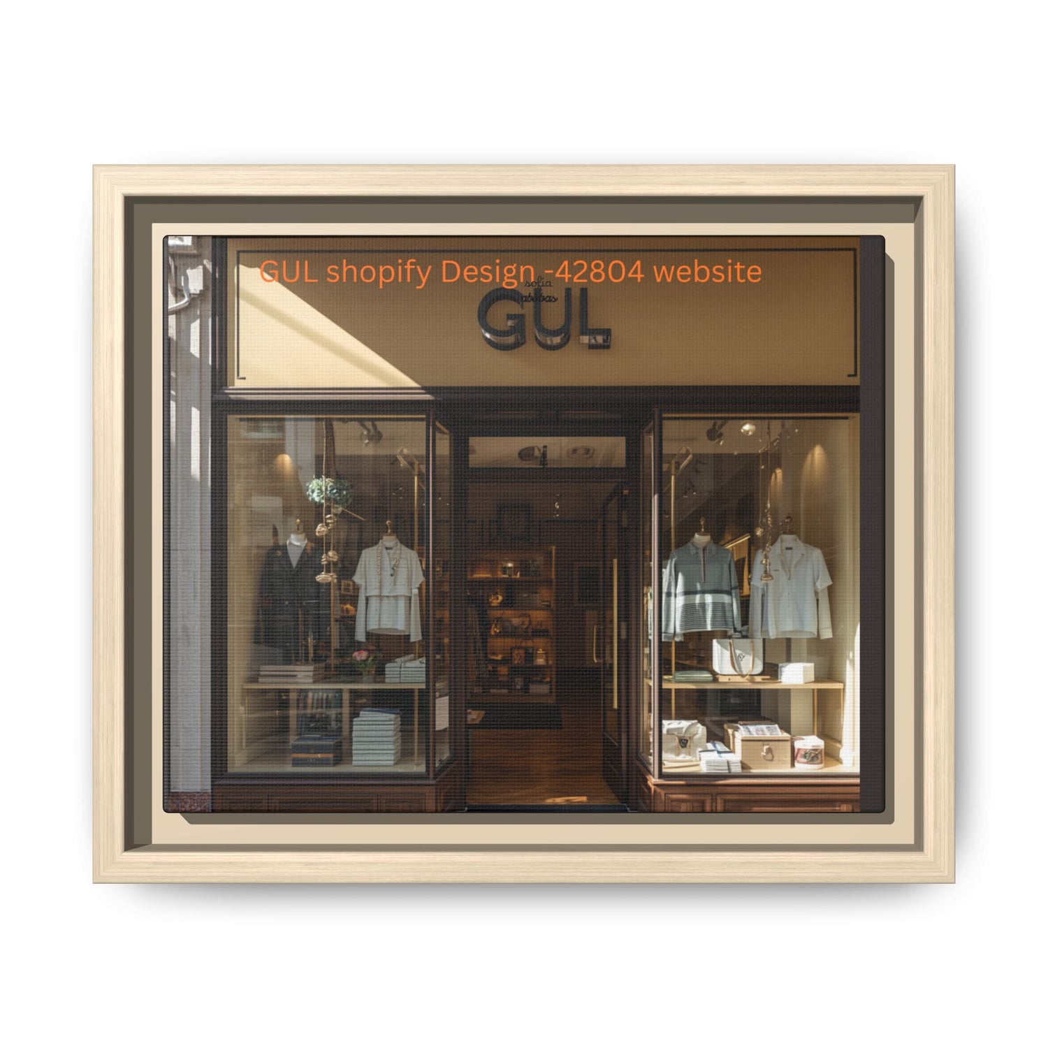 Framed Matte Canvas Print — Boutique Shopfront Photography