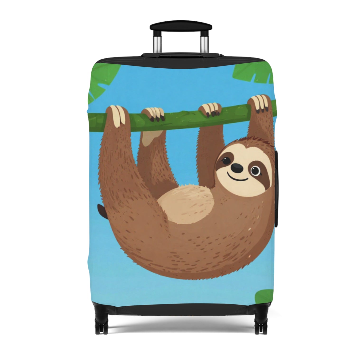 Cute Sloth Luggage Cover – Blue Mountain Travel Protector